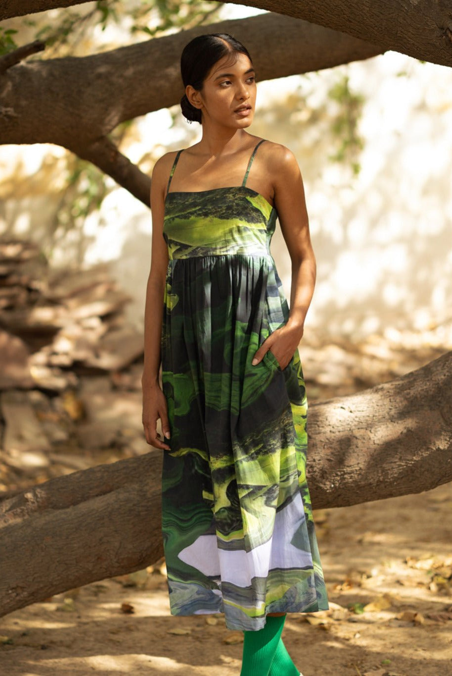 Ella Green Dress - CiceroniDressesDoodlage