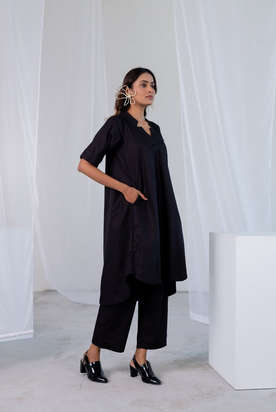 Ember Black Co - ord Set - CiceroniKurta Set, Everyday WearSilai Studio