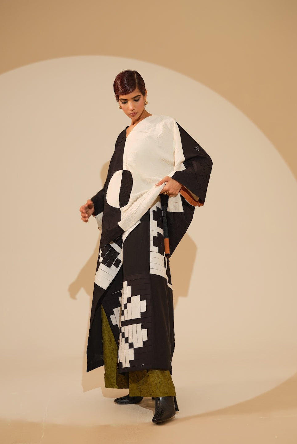 Ember Skirt - Black amd Natural - CiceroniSkirtsStoique