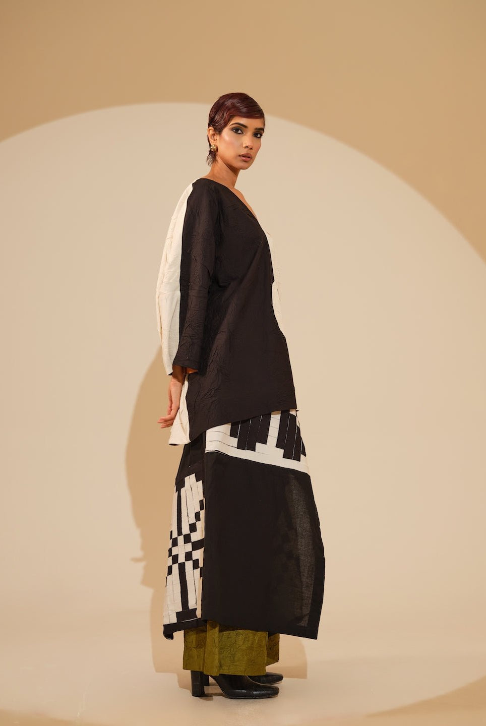 Ember Skirt - Black amd Natural - CiceroniSkirtsStoique