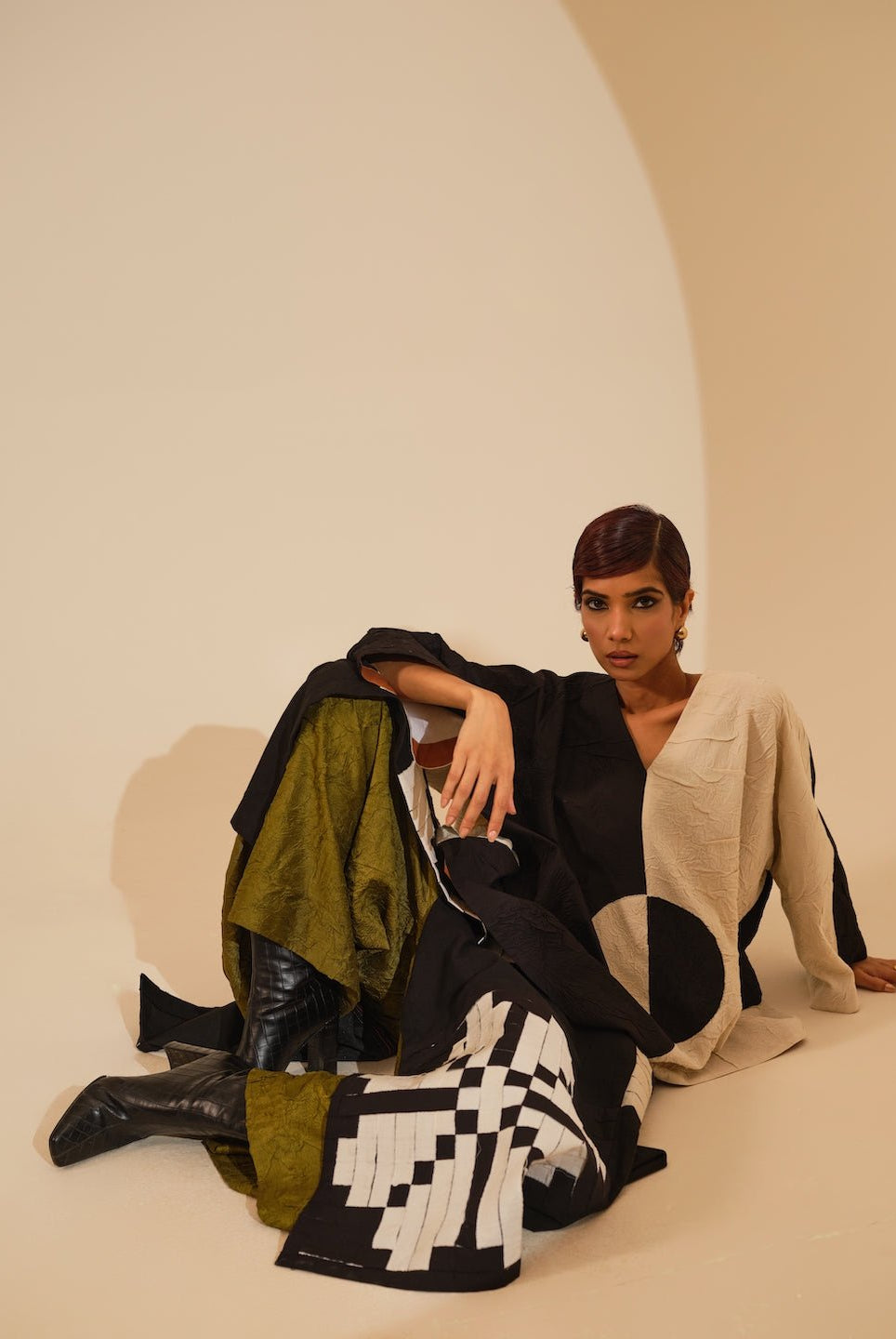 Ember Skirt - Black amd Natural - CiceroniSkirtsStoique