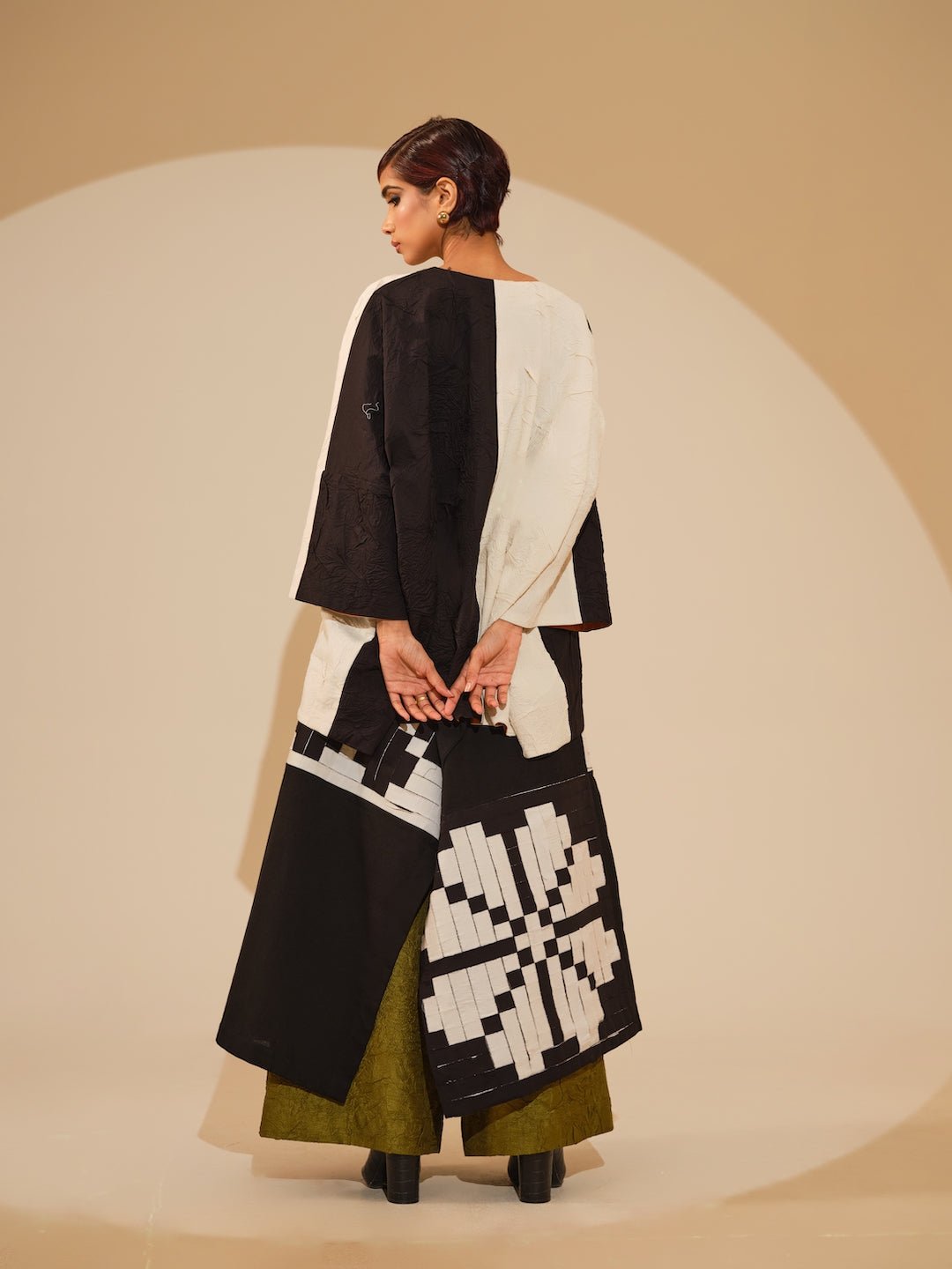 Ember Skirt - Black amd Natural - CiceroniSkirtsStoique