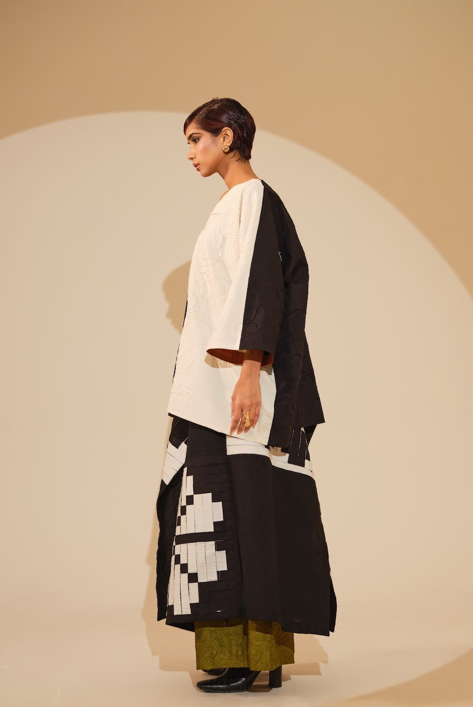 Ember Skirt - Black amd Natural - CiceroniSkirtsStoique