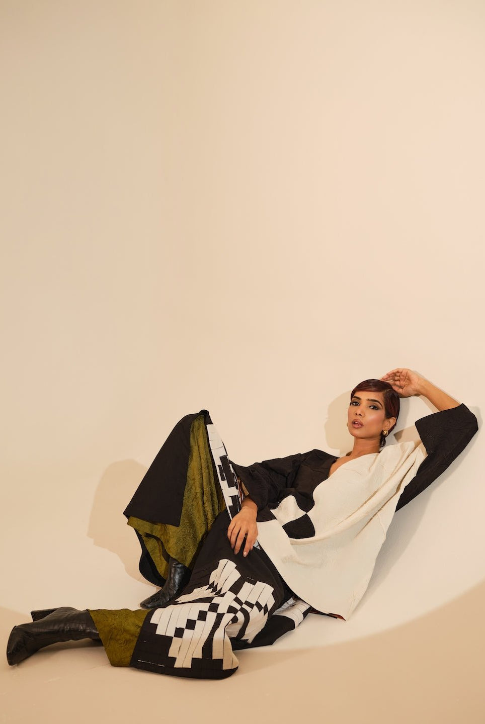 Ember Skirt - Black amd Natural - CiceroniSkirtsStoique