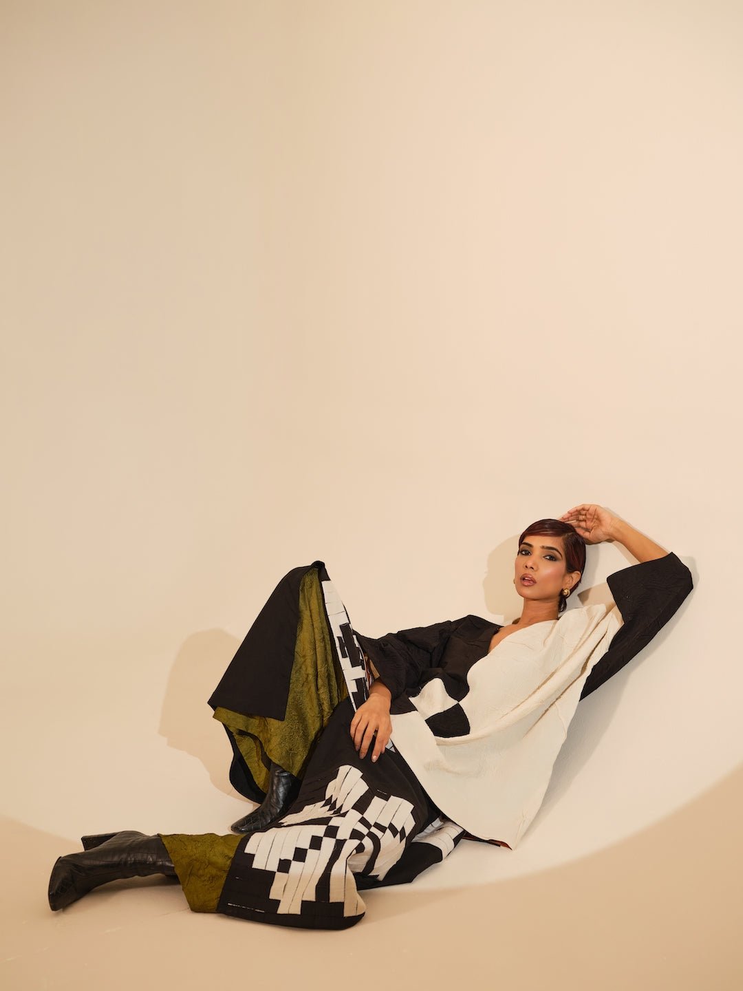 Ember Skirt - Black amd Natural - CiceroniSkirtsStoique