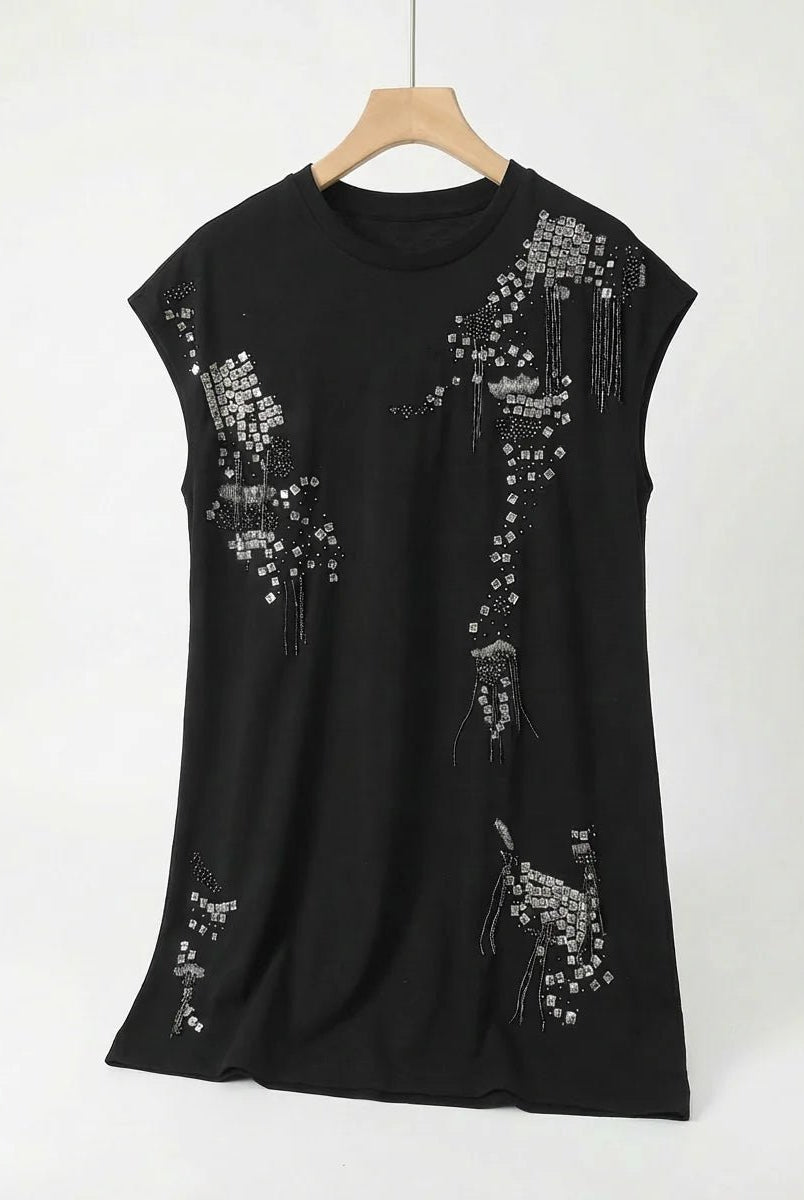 Embroidered T-Shirt Dress - CiceroniT-Shirt DressPriyanca Khanna