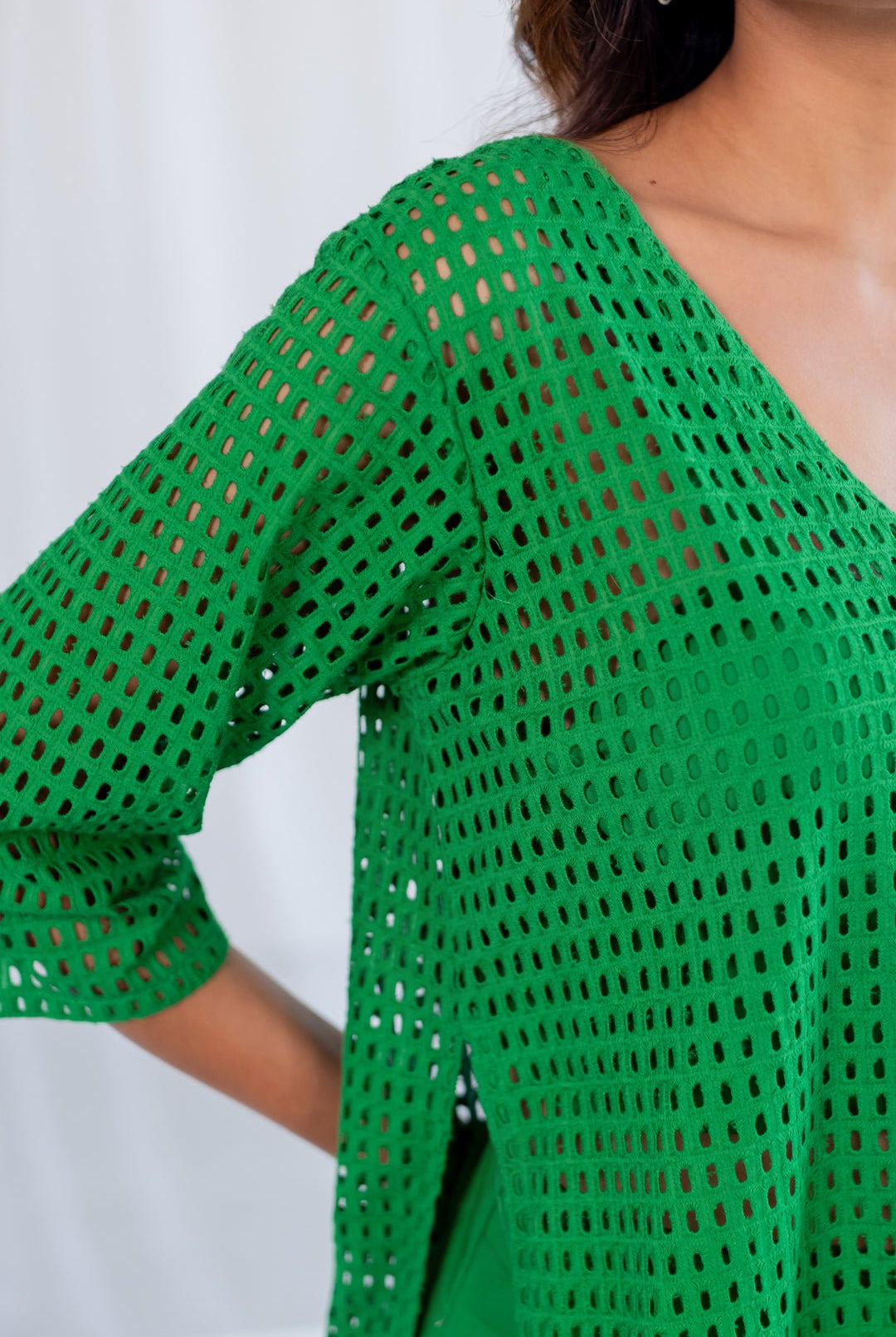 Emerald Eyelet Kurta - CiceroniKurta, Everyday WearSilai Studio