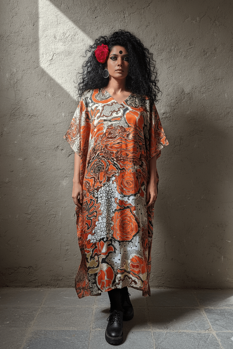 Enchanted Forest Kaftan - CiceroniKaftanRed Lotus Stories