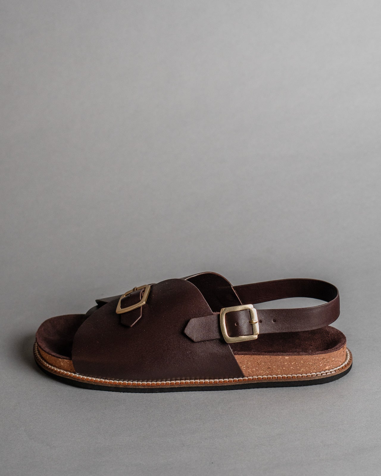 Envelope Cork Sandals SB - Men's Sandals in Burgundy - CiceroniSandalsSlomotion