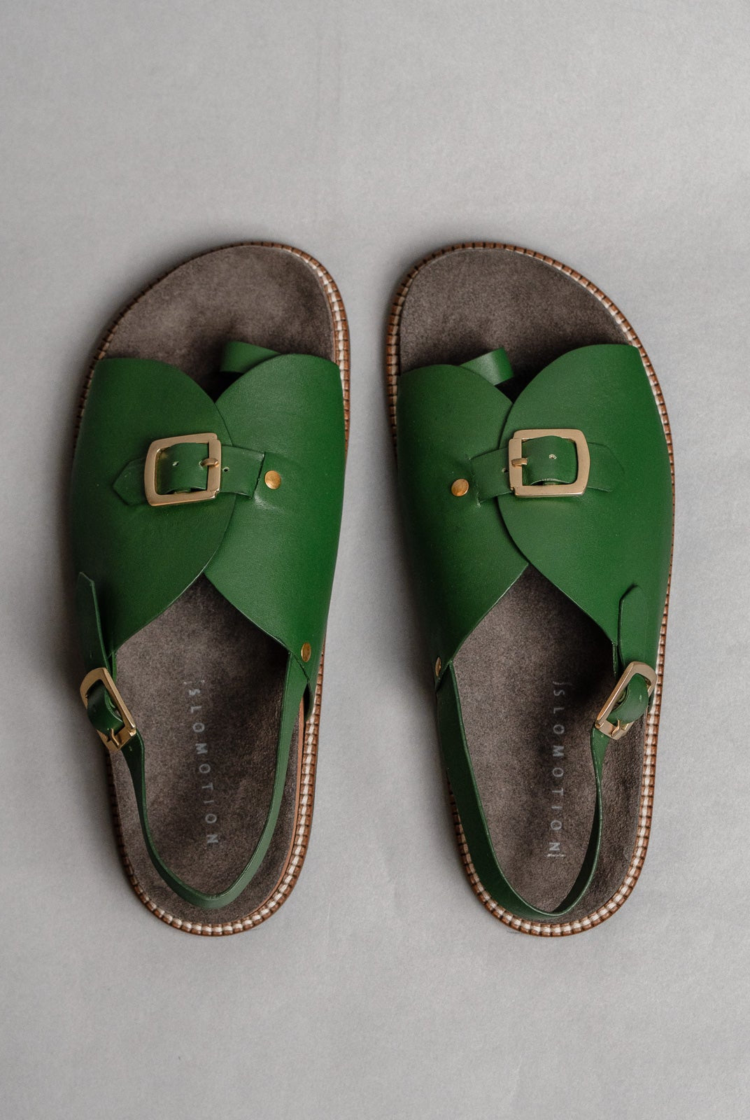 Envelope Cork Sandals SB - Men's Sandals in Green - CiceroniSandalsSlomotion