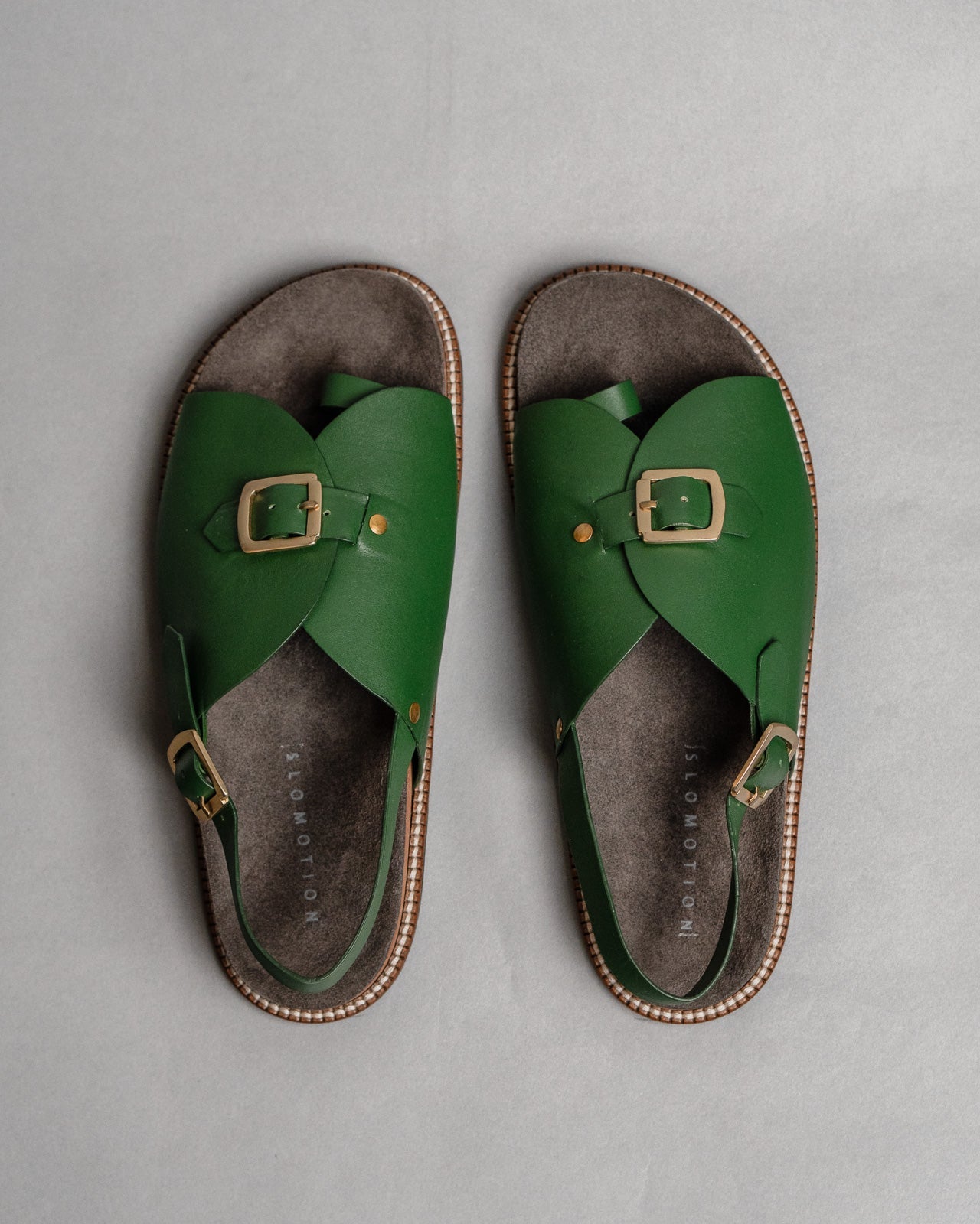 Envelope Cork Sandals SB - Men's Sandals in Green - CiceroniSandalsSlomotion