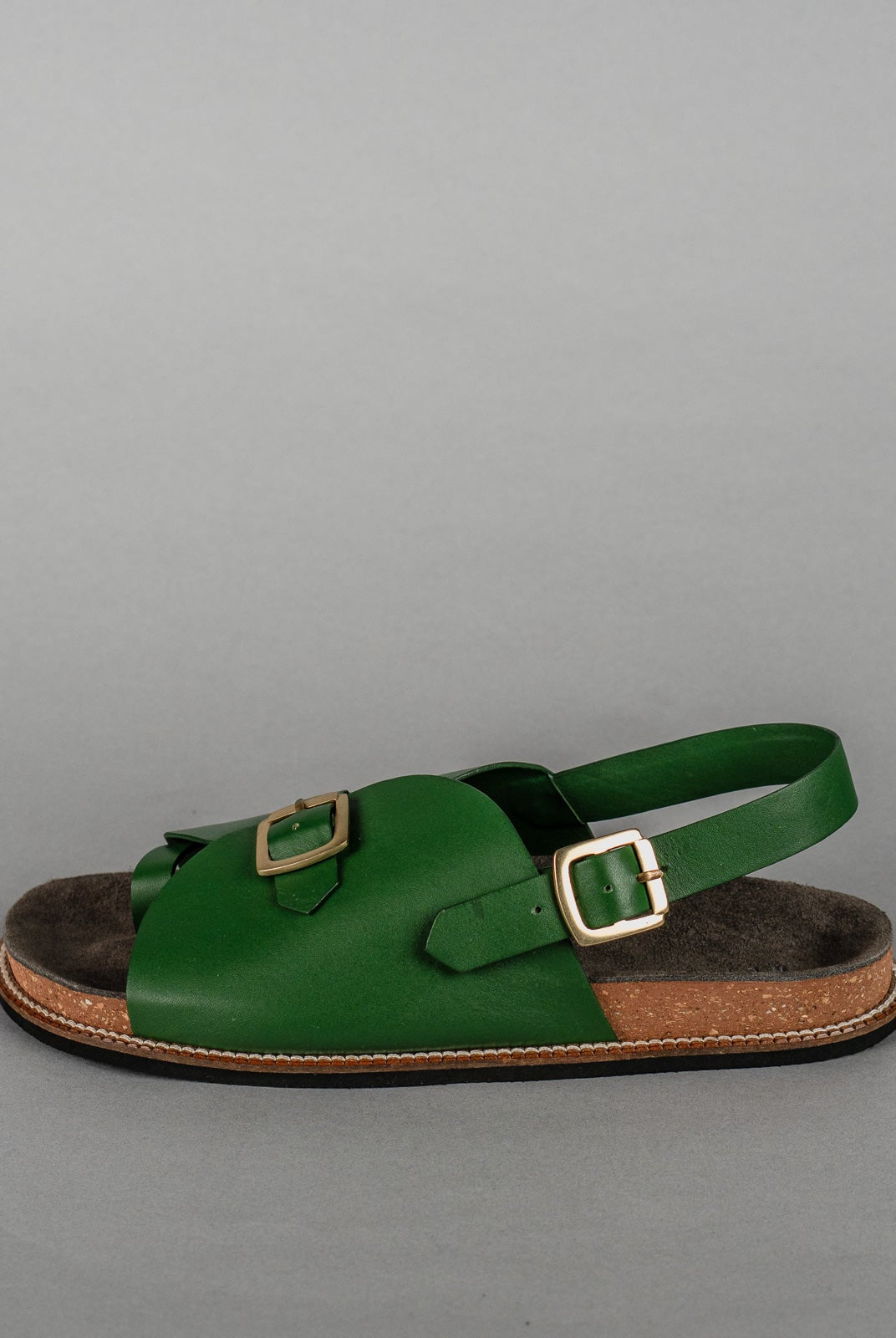 Envelope Cork Sandals SB - Men's Sandals in Green - CiceroniSandalsSlomotion