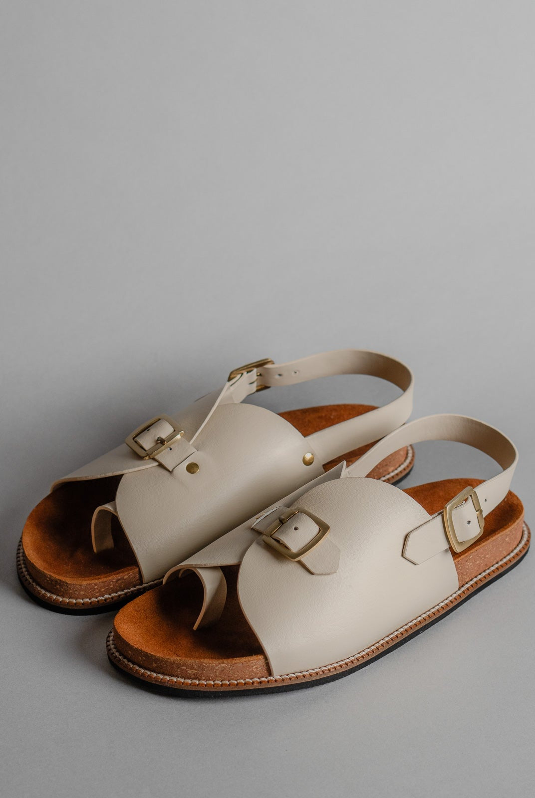 Envelope Cork Sandals SB - Men's Sandals in Ivory - CiceroniSandalsSlomotion