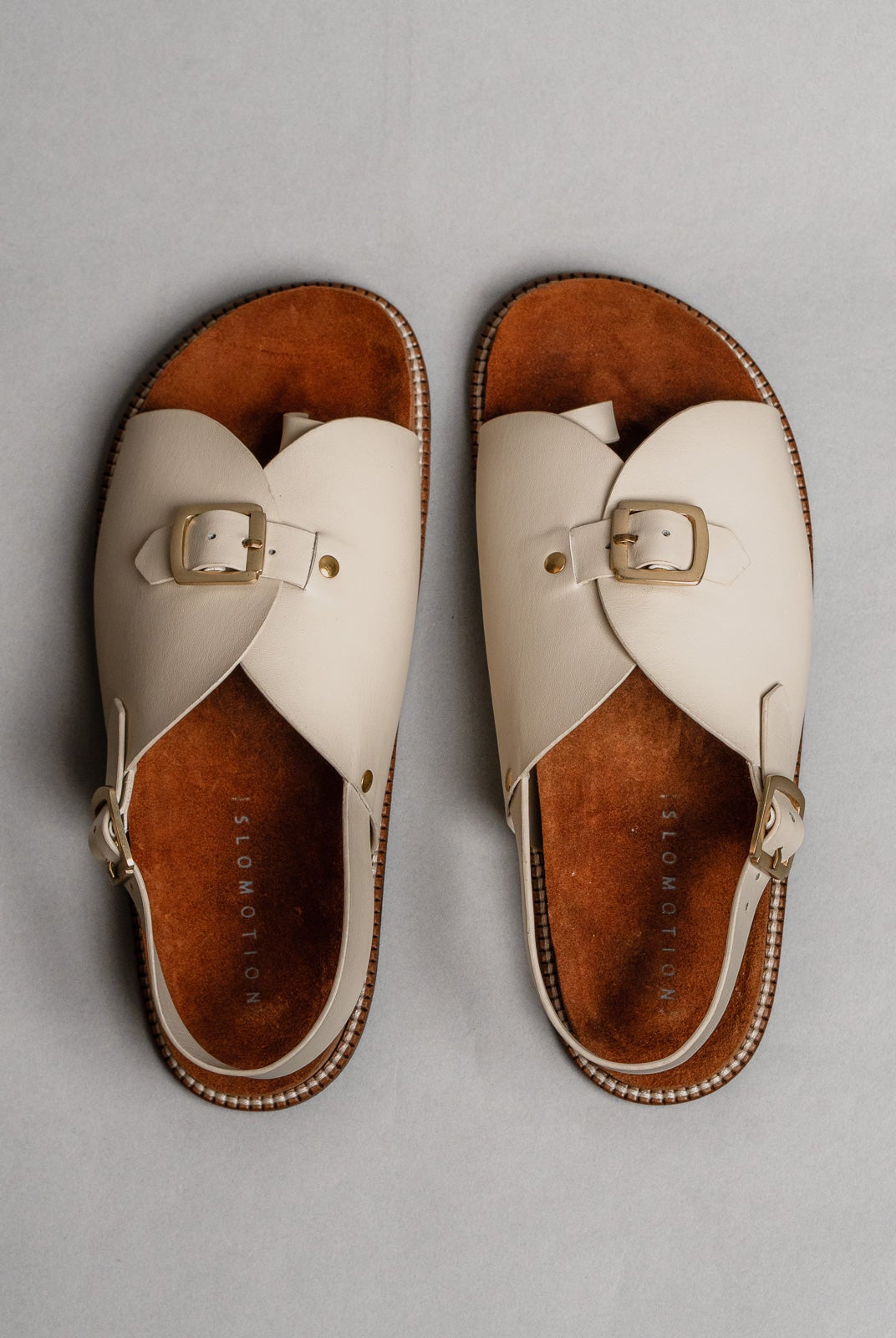 Envelope Cork Sandals SB - Men's Sandals in Ivory - CiceroniSandalsSlomotion