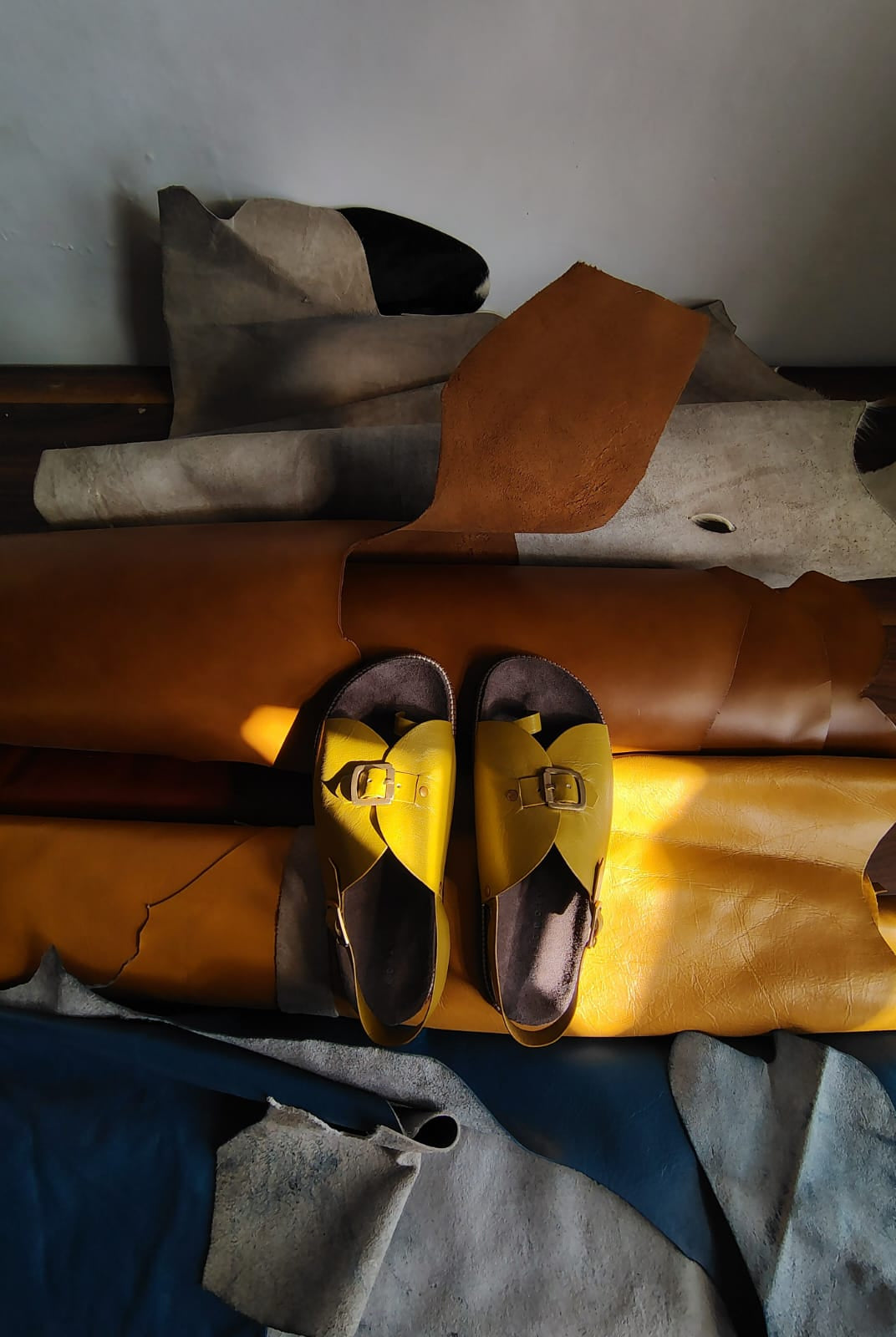 Envelope Cork Sandals SB - Men's Sandals in Ochre - CiceroniSandalsSlomotion