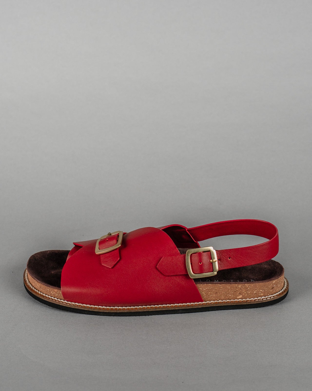 Envelope Cork Sandals SB - Men's Sandals in Red - CiceroniSandalsSlomotion