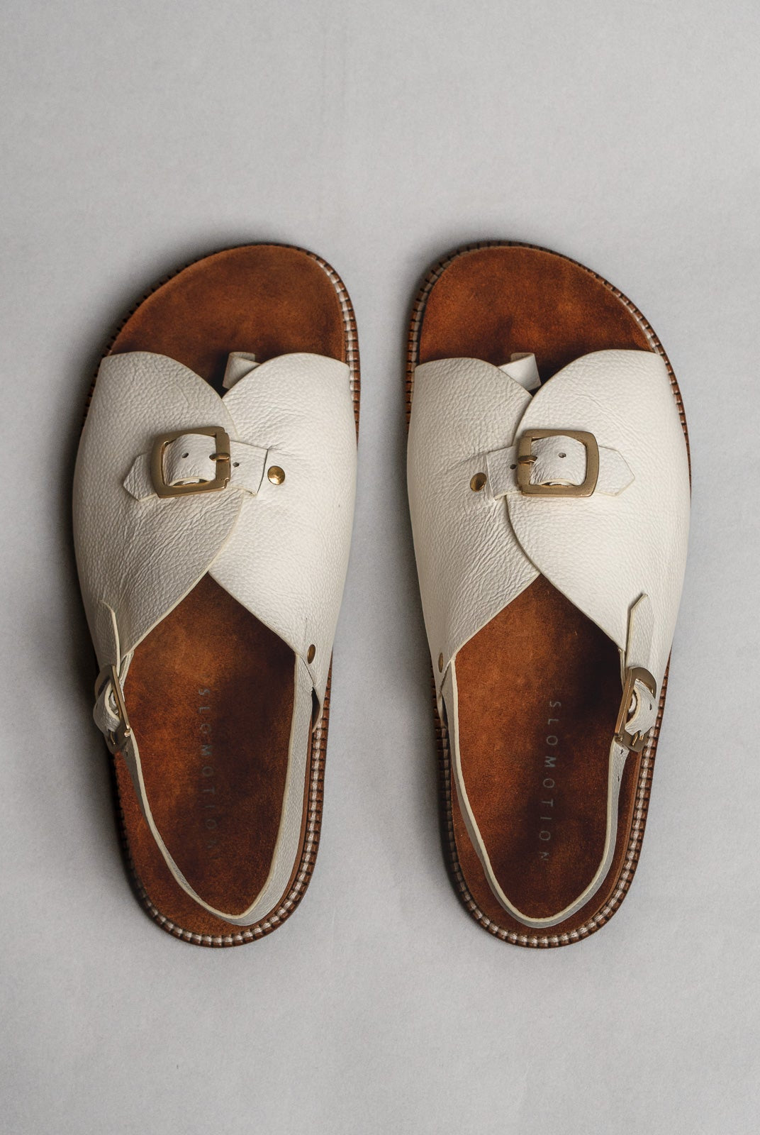 Envelope Cork Sandals SB - Men's Sandals in White - CiceroniSandalsSlomotion