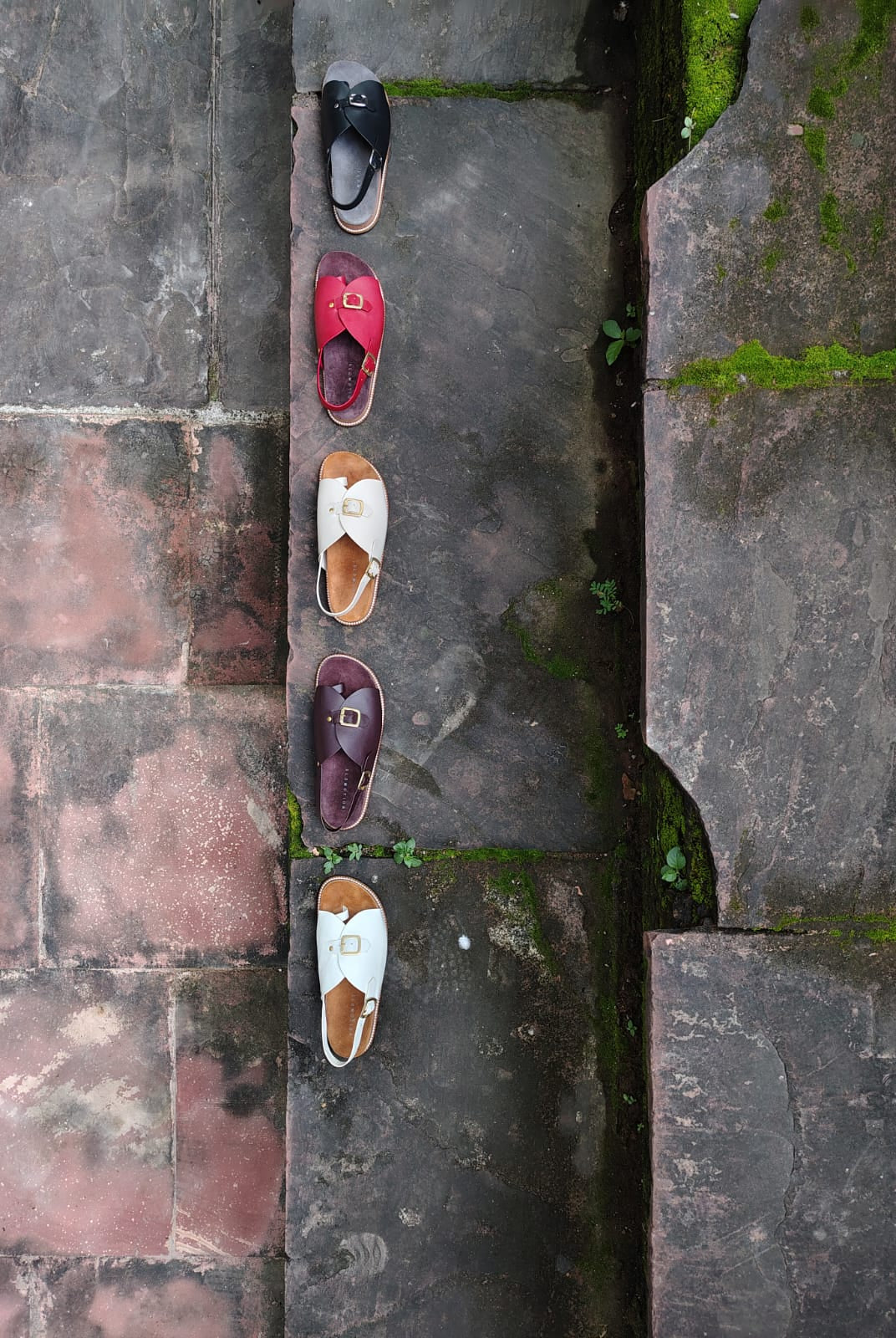 Envelope Cork Sandals SB - Men's Sandals in White - CiceroniSandalsSlomotion