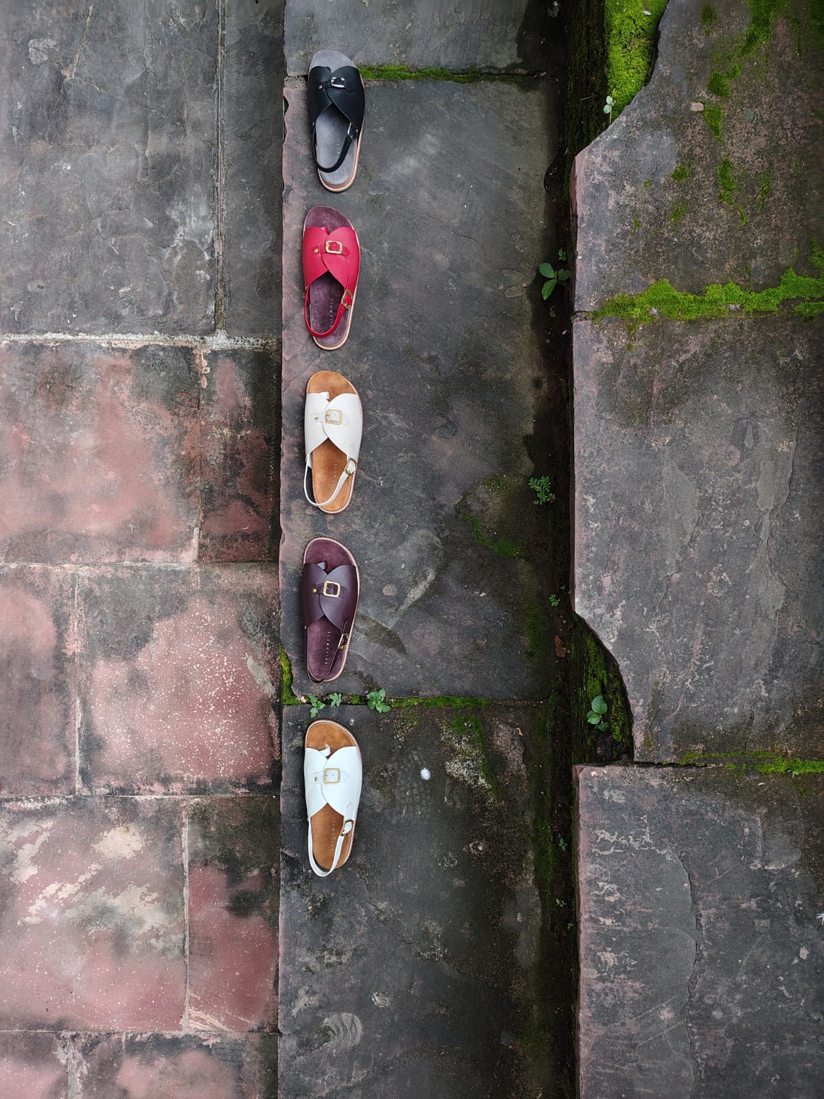 Envelope Cork Sandals SB - Men's Sandals in White - CiceroniSandalsSlomotion