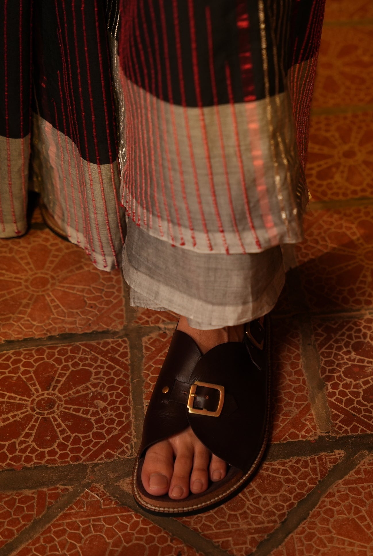 Envelope Cork Sandals SB - Women's Sandals in Black - CiceroniSandalsSlomotion