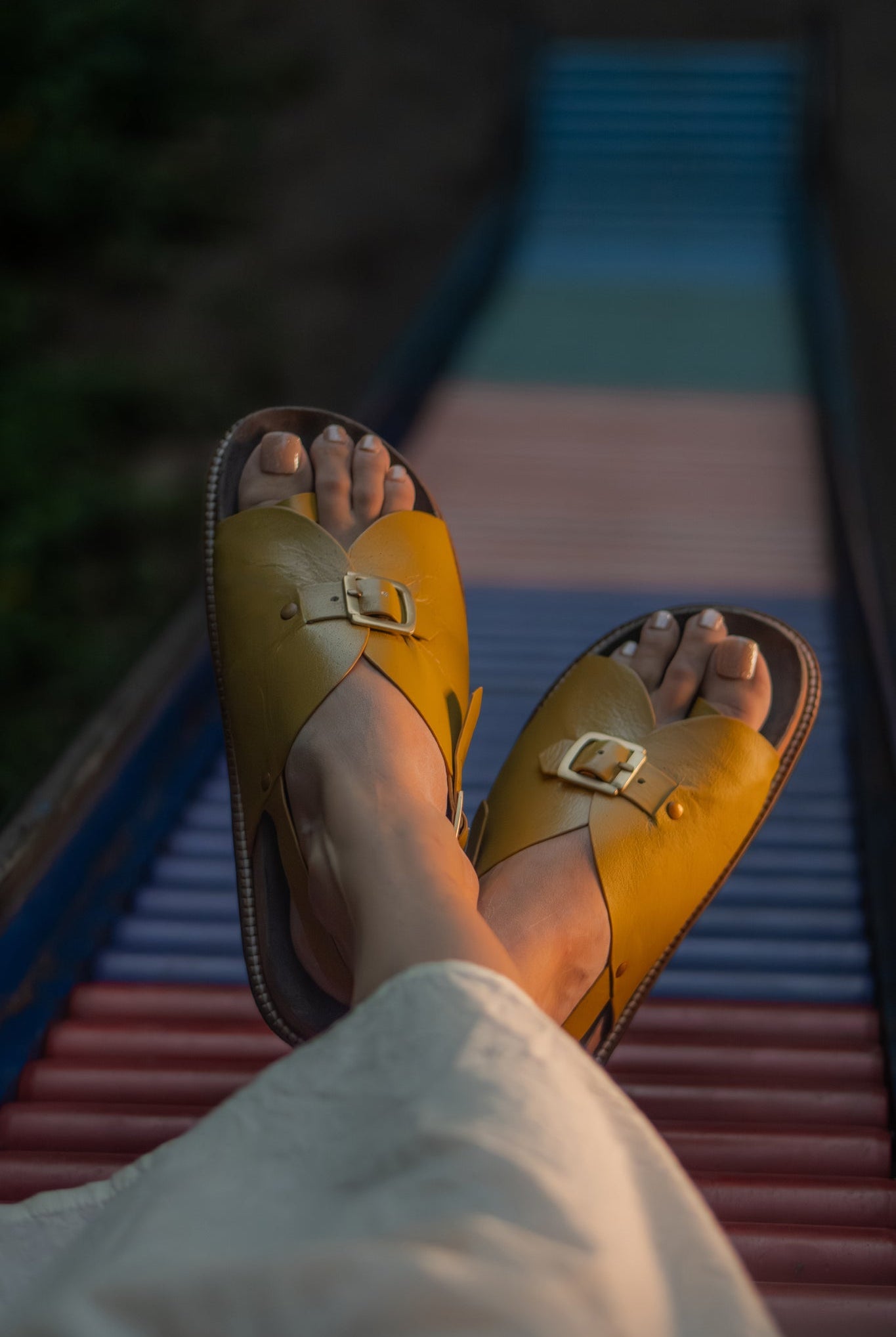 Envelope Cork Sandals SB - Women's Sandals in Ochre - CiceroniSandalsSlomotion