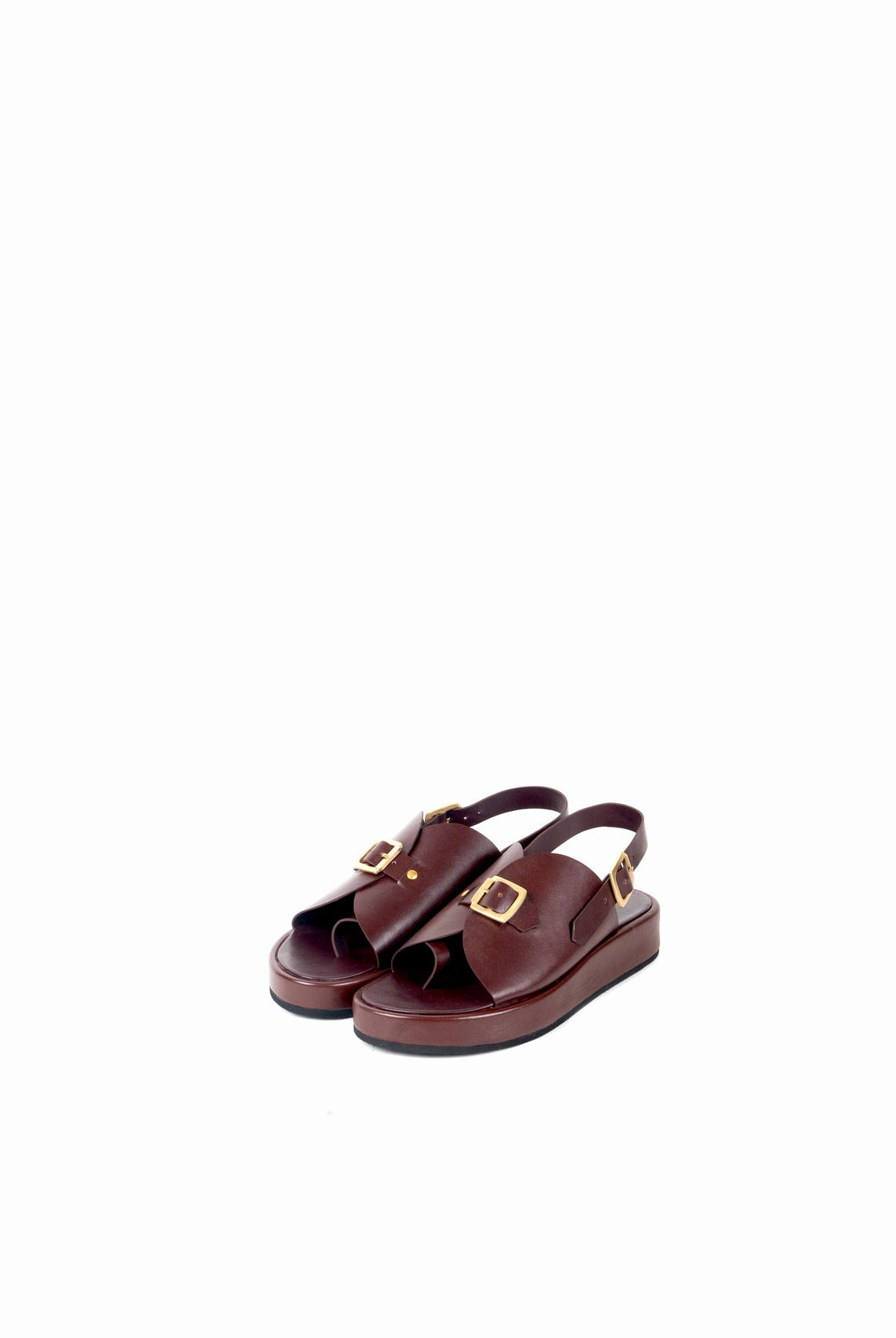 Envelope Platforms - Burgundy - CiceroniSandalsSlomotion