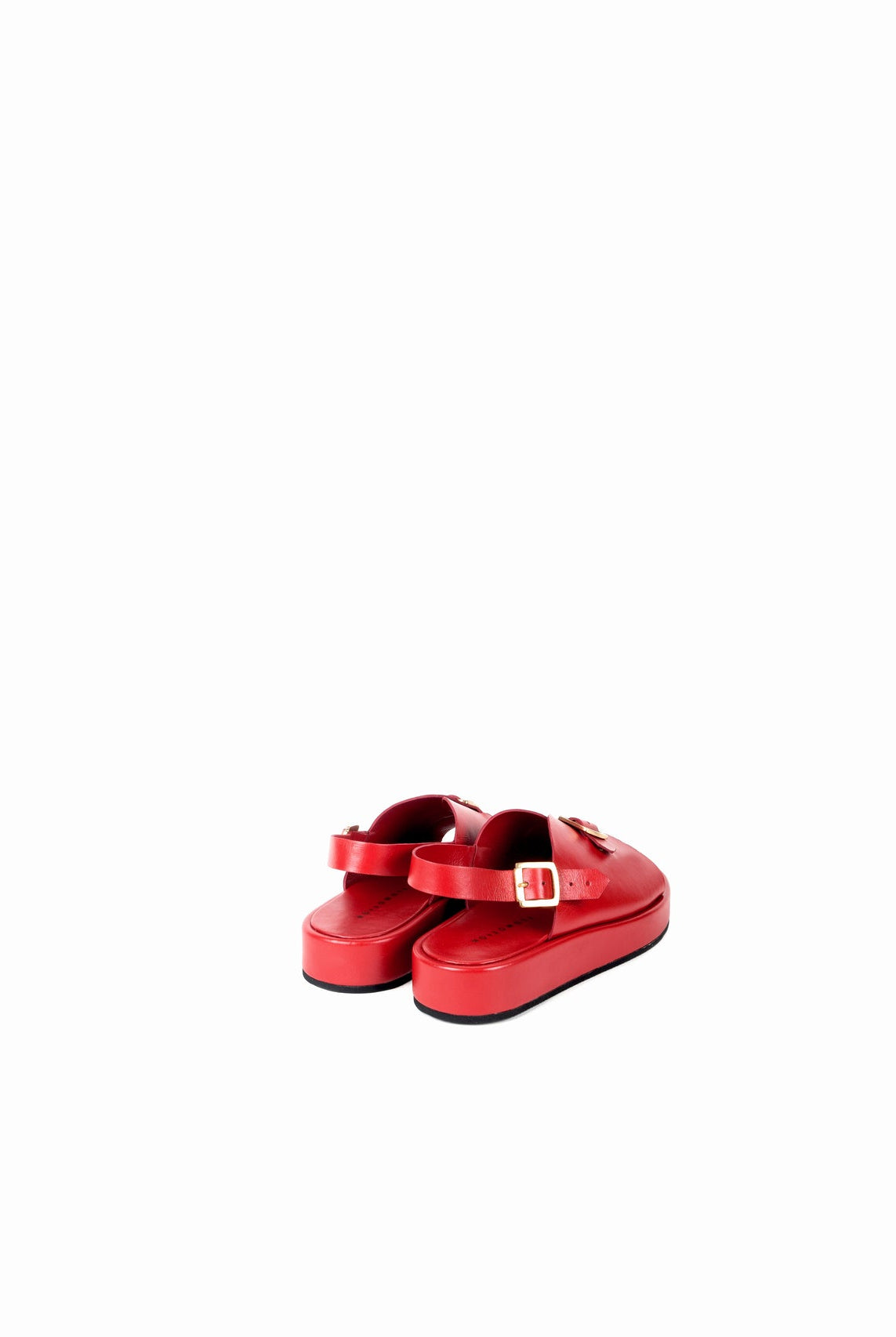 Envelope Platforms - Cherry Red - CiceroniSandalsSlomotion