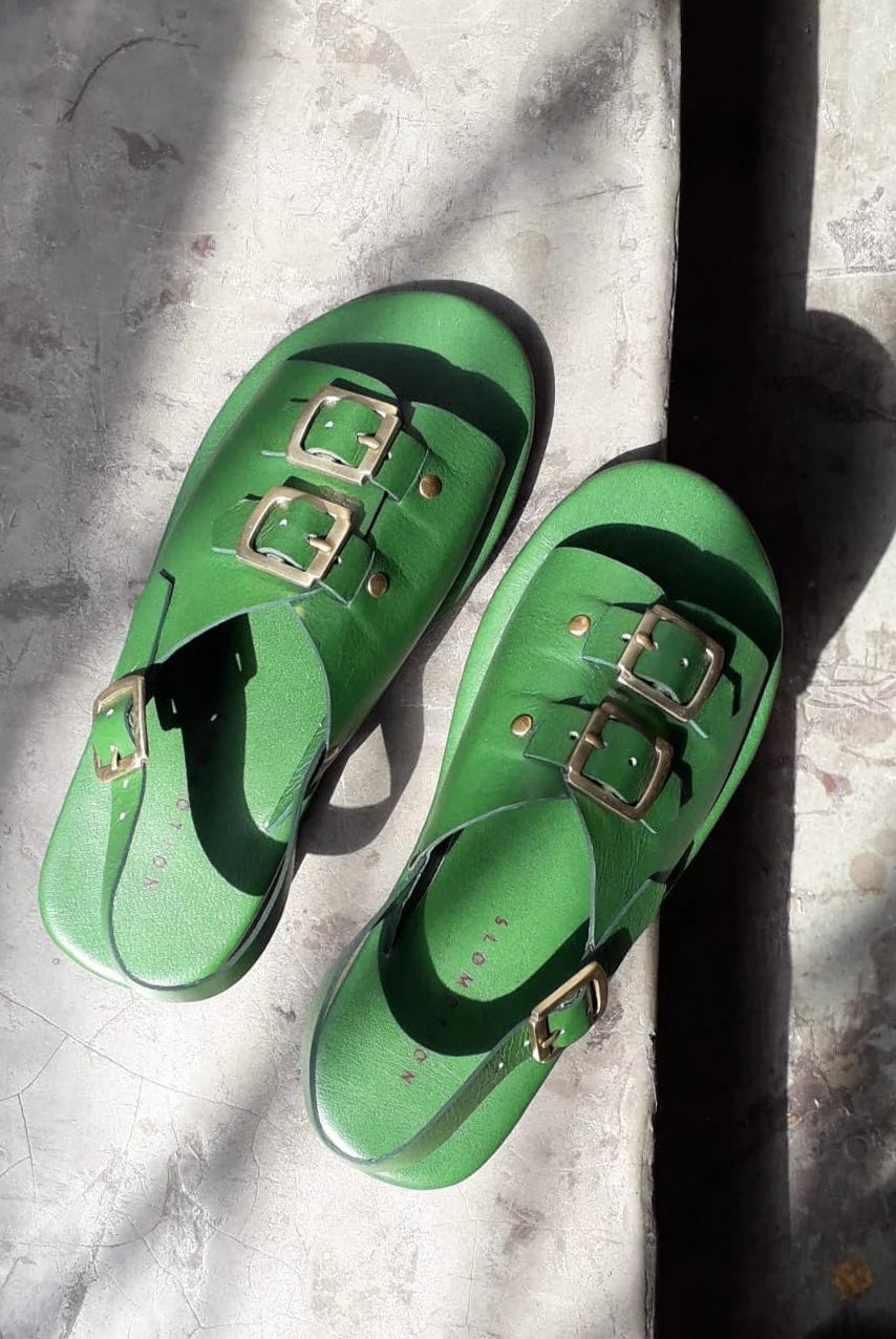 Envelope Sandals DB - Green - CiceroniSandalsSlomotion