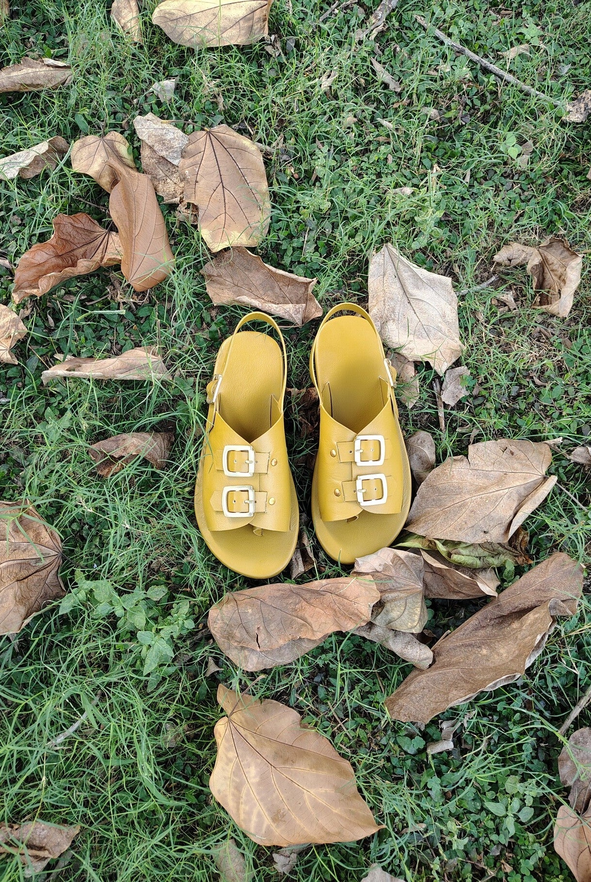 Envelope Sandals DB - Ochre - CiceroniSandalsSlomotion