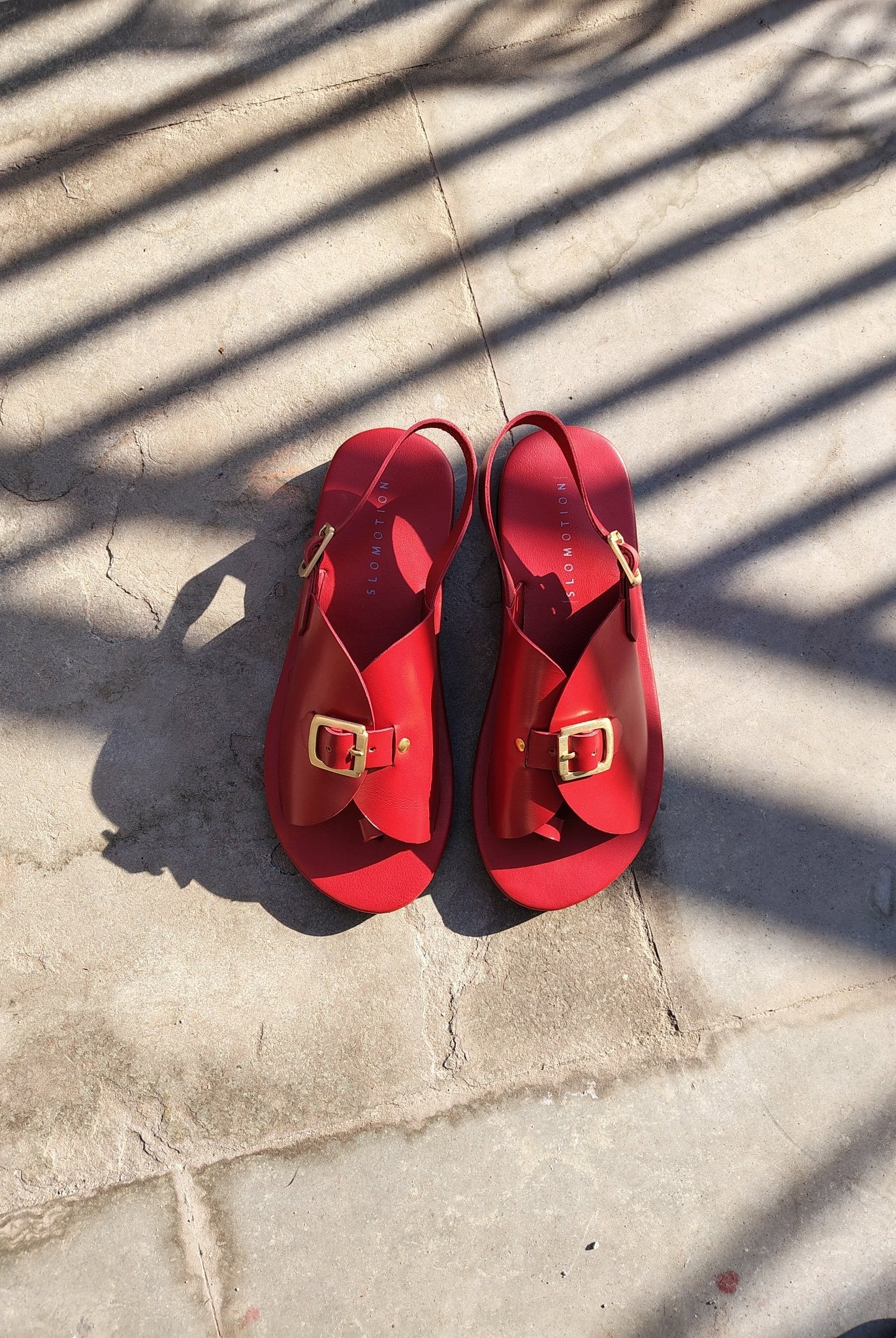 Envelope Sandals SB - Cherry Red - CiceroniSandalsSlomotion