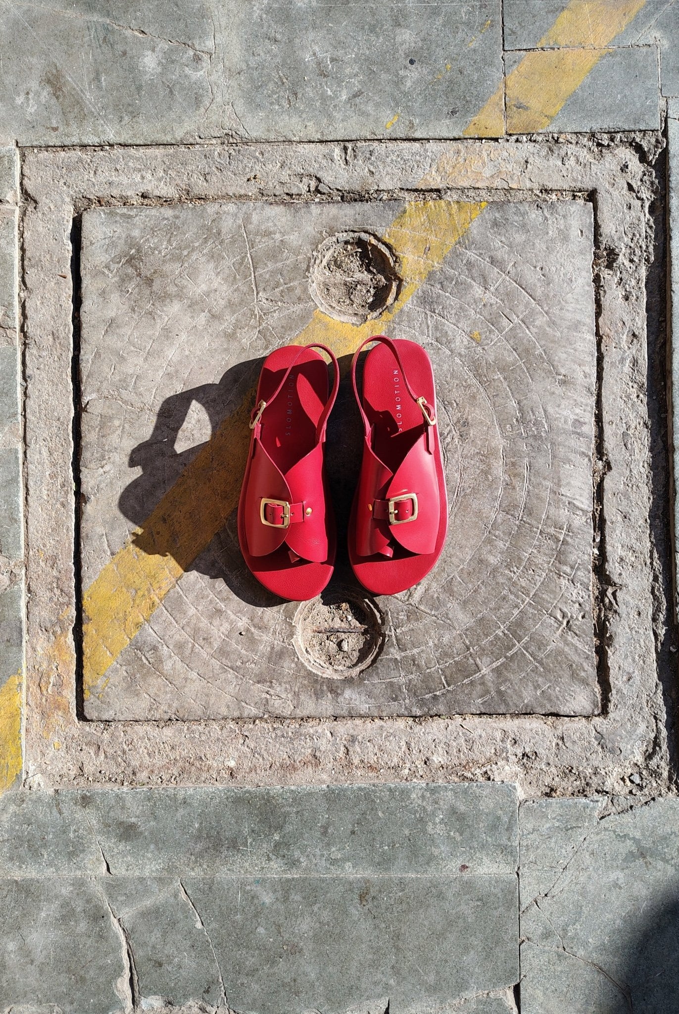 Envelope Sandals SB - Cherry Red - CiceroniSandalsSlomotion