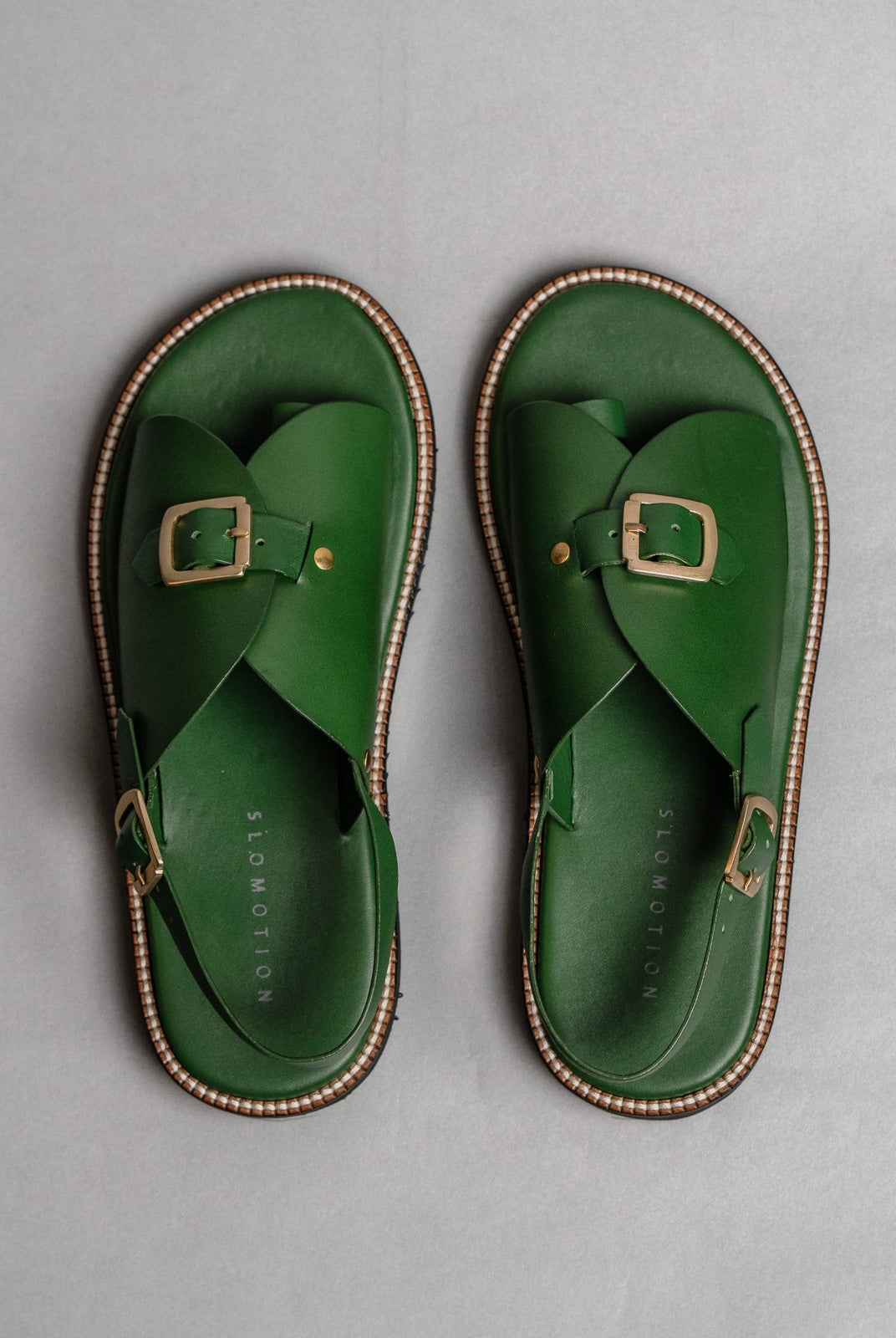Envelope Welt Sandals SB - Women's Sandals in Green - CiceroniSandalsSlomotion