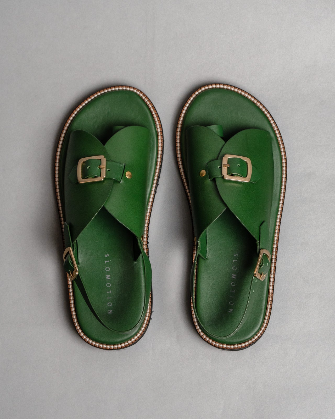 Envelope Welt Sandals SB - Women's Sandals in Green - CiceroniSandalsSlomotion