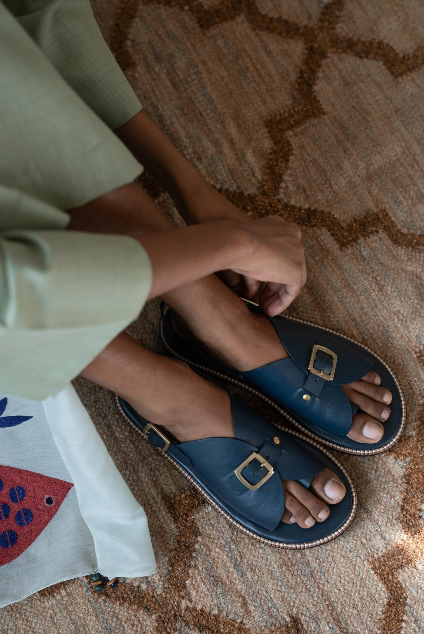 Envelope Welt Sandals SB - Women's Sandals in Navy - CiceroniSandalsSlomotion