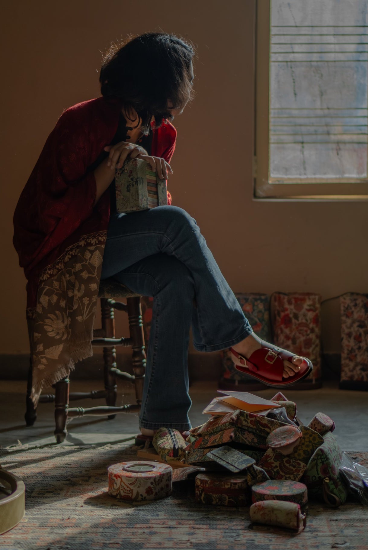 Envelope Welt Sandals SB - Women's Sandals in Red - CiceroniSandalsSlomotion