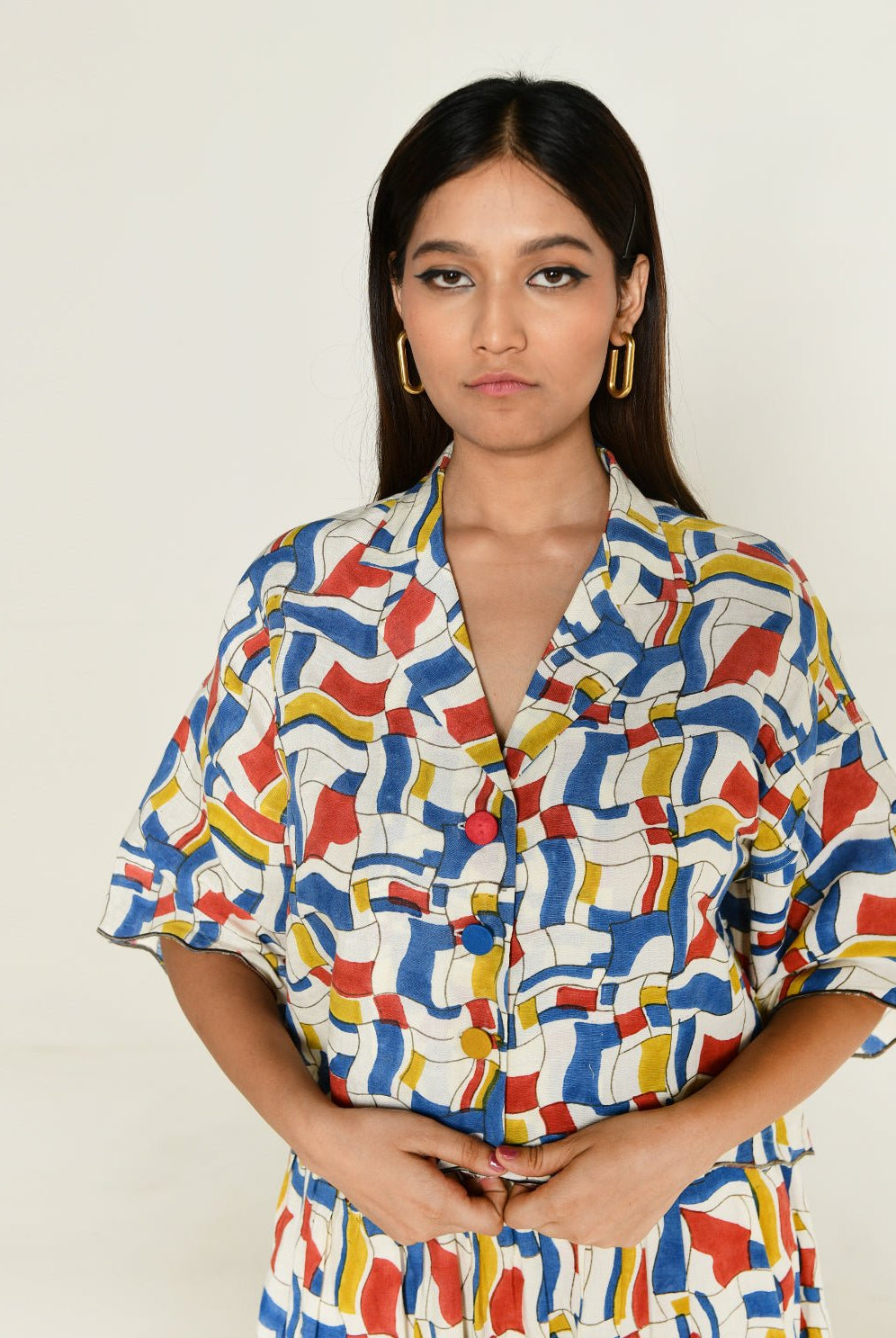 Escher Co-Ord Shirt With Skirt - CiceroniCo-ord SetRias Jaipur