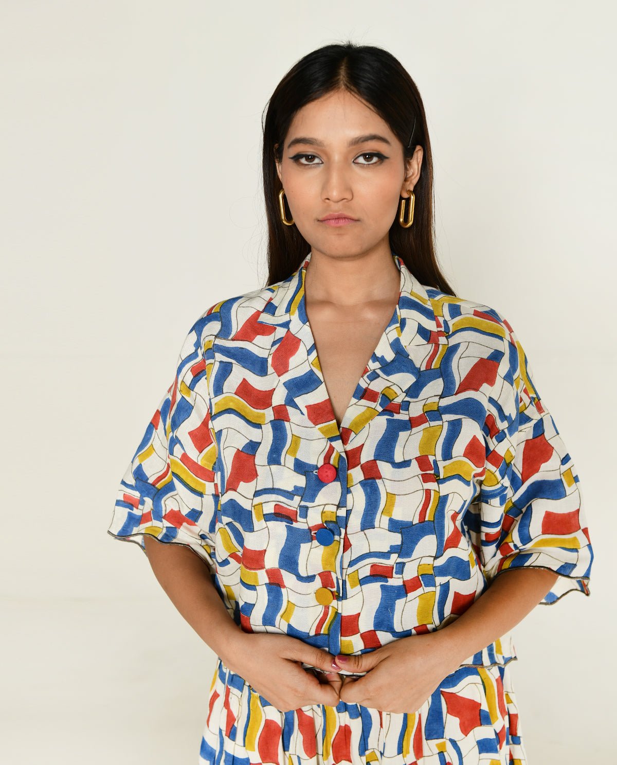 Escher Co-Ord Shirt With Skirt - CiceroniCo-ord SetRias Jaipur