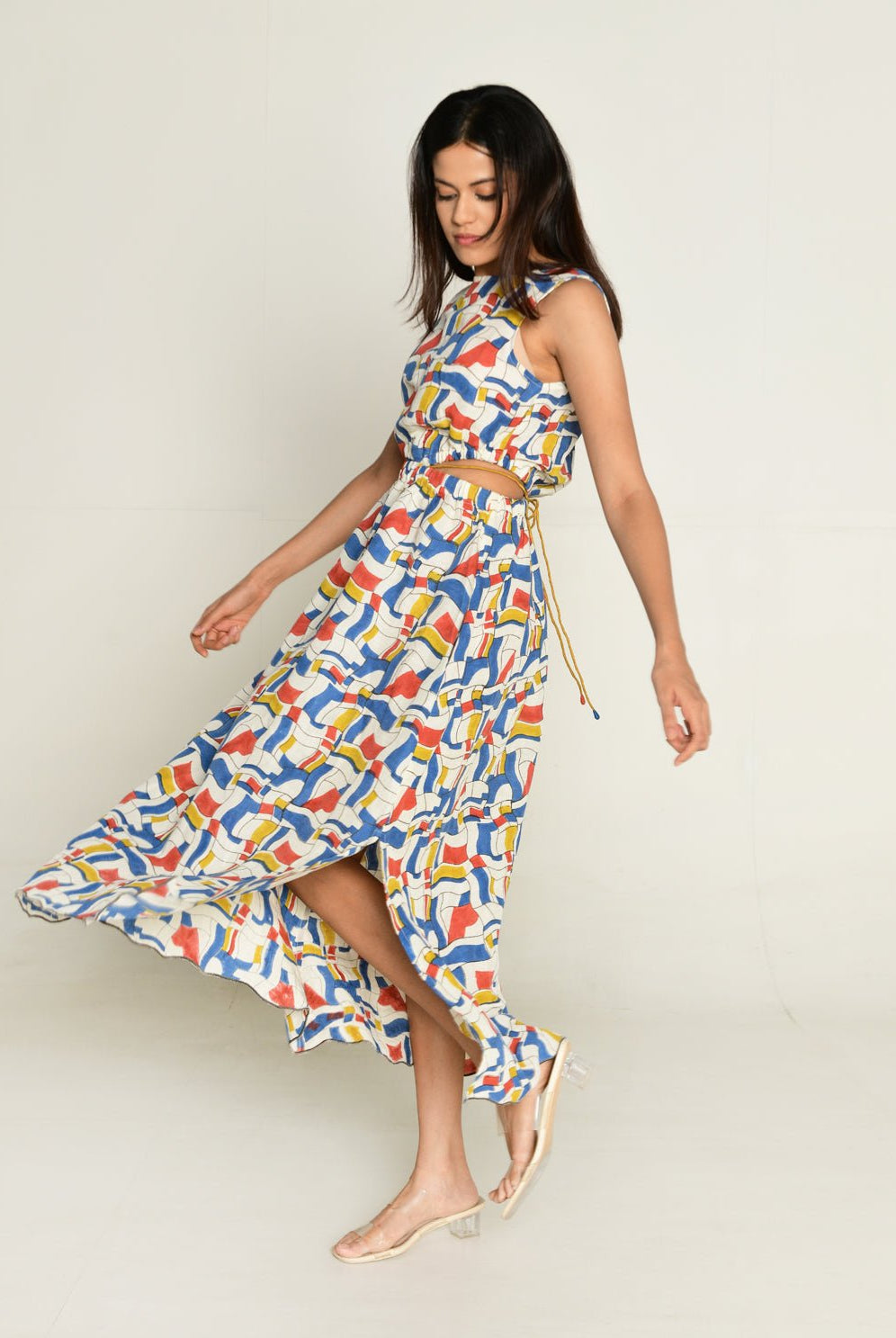 Escher Side Cut Dress - CiceroniDressesRias Jaipur