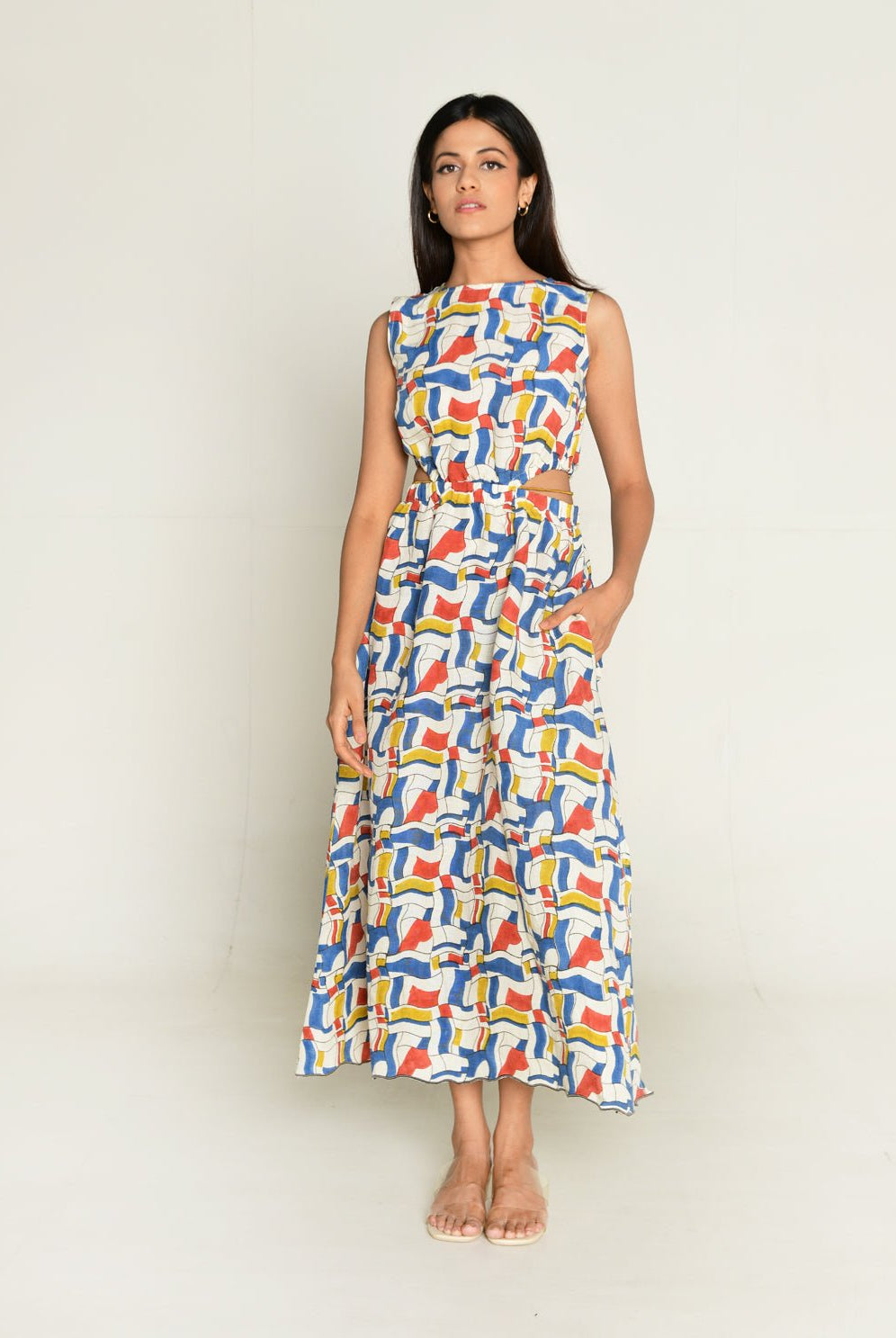 Escher Side Cut Dress - CiceroniDressesRias Jaipur