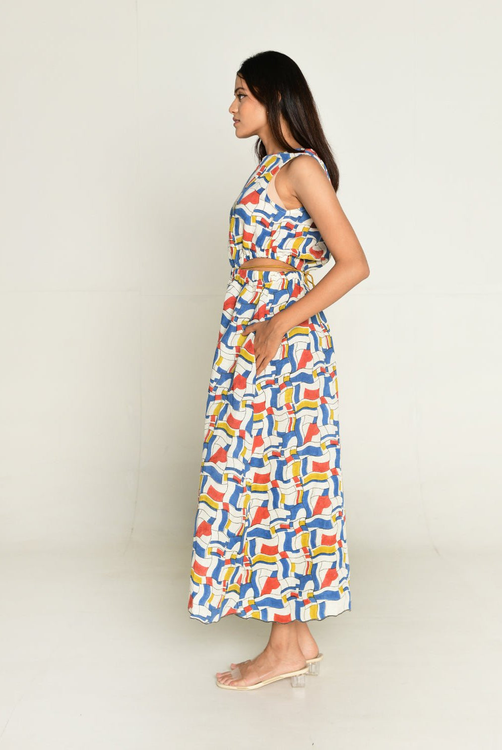 Escher Side Cut Dress - CiceroniDressesRias Jaipur