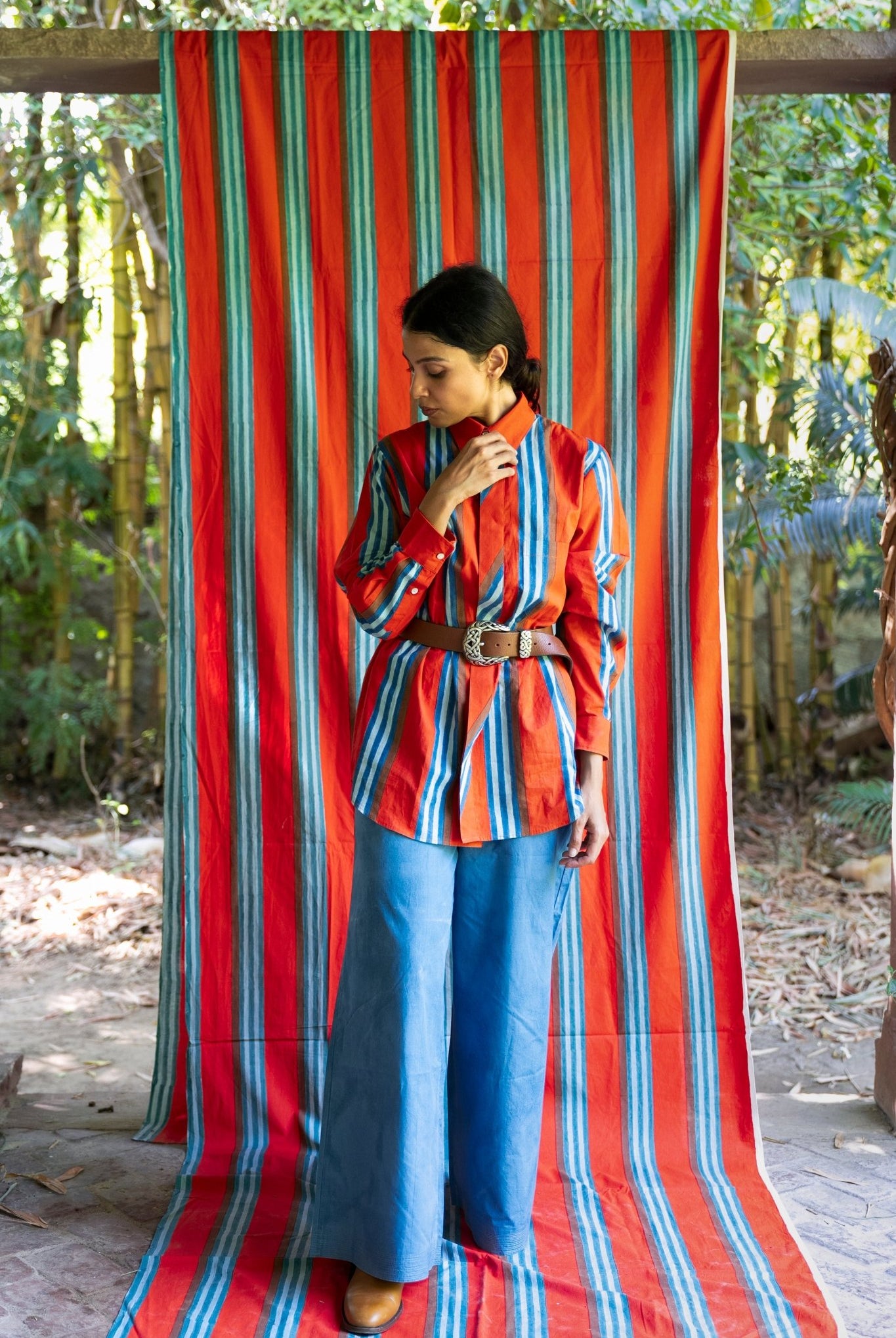 Eskay Shirt - Narangi - CiceroniWomen ShirtsShaivyaa