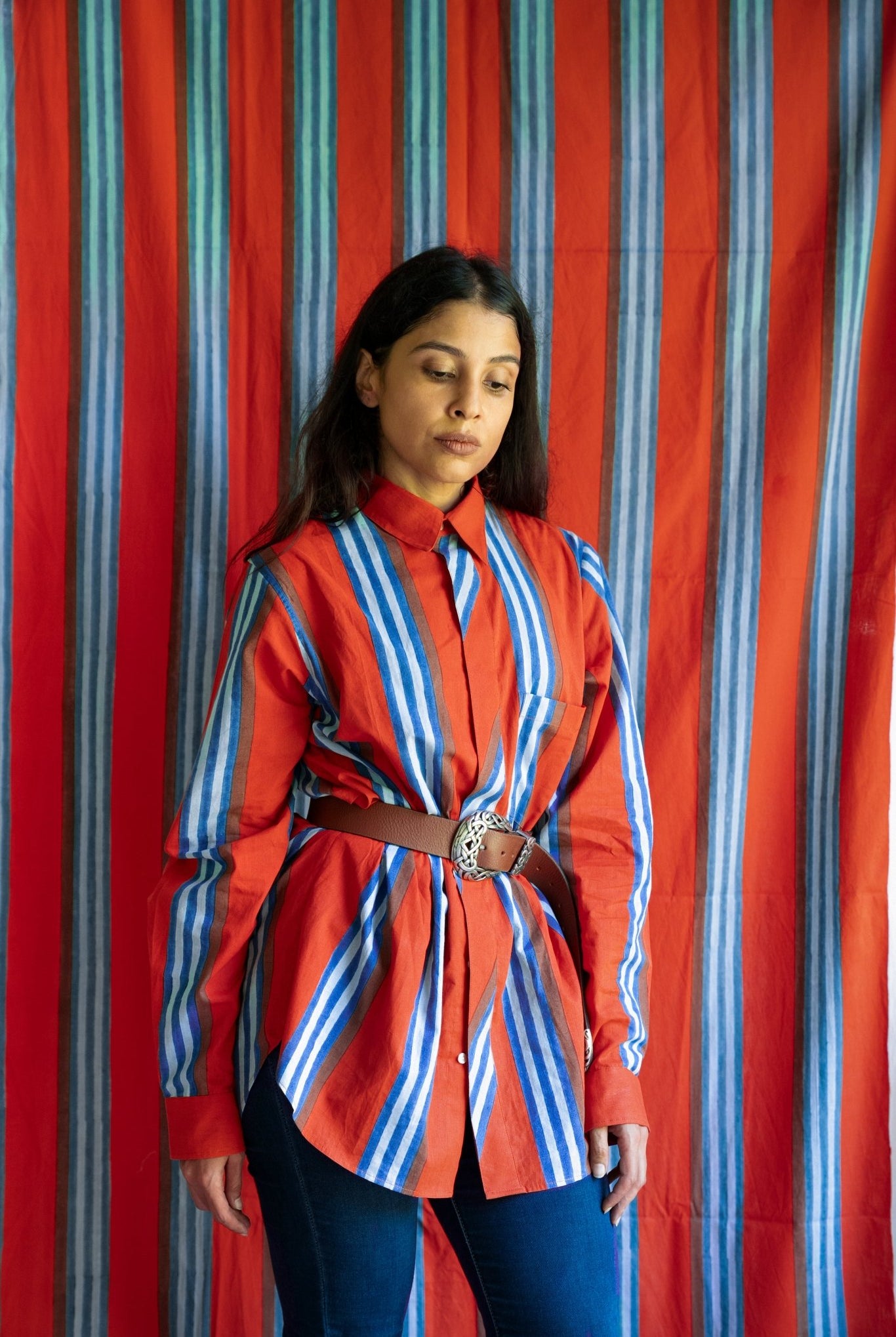 Eskay Shirt - Narangi - CiceroniWomen ShirtsShaivyaa