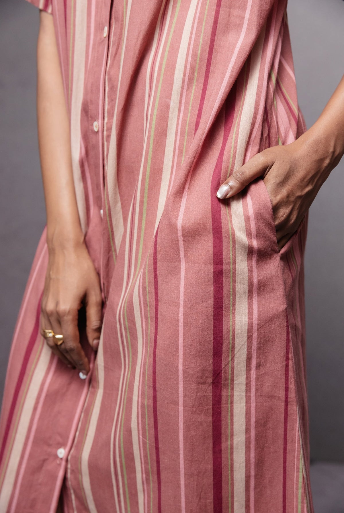 Eva Dress in Peach - CiceroniDressesSubbah