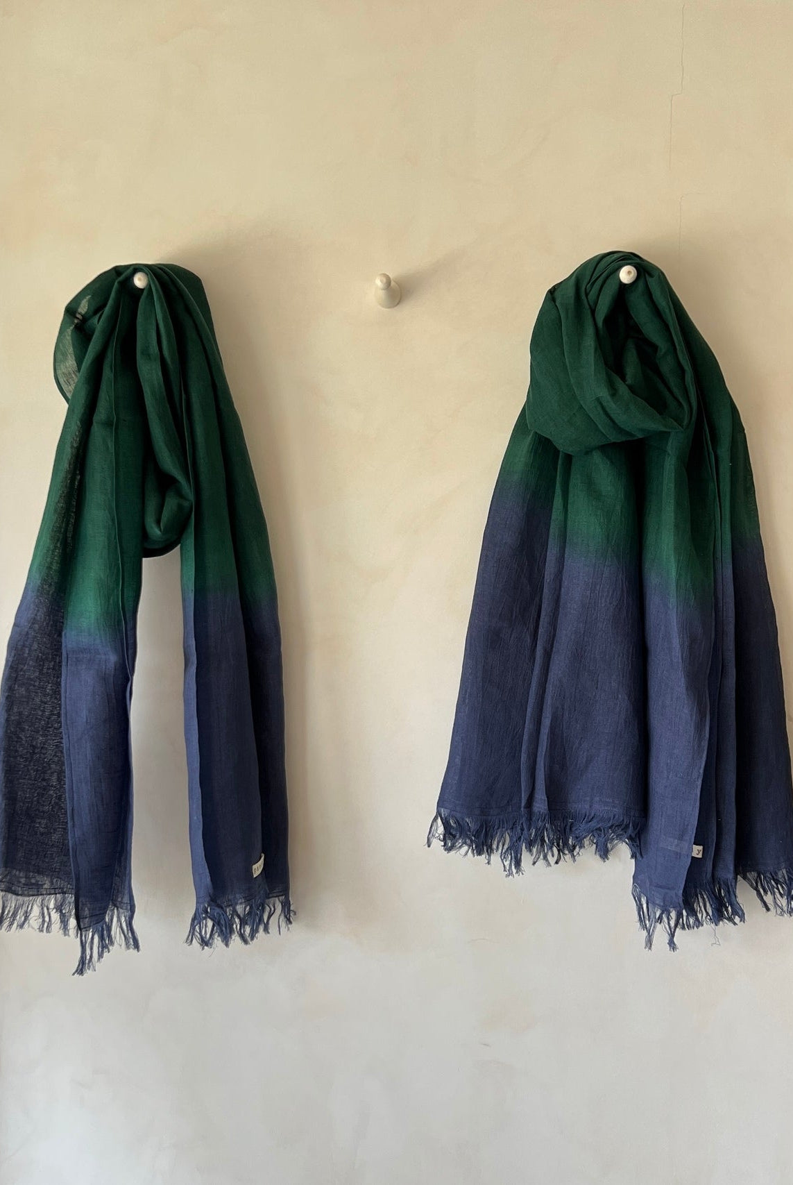 Ever Green Ombre Stole - CiceroniScarvesPaeony