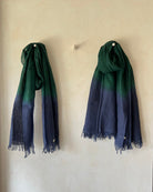 Ever Green Ombre Stole - CiceroniScarvesPaeony