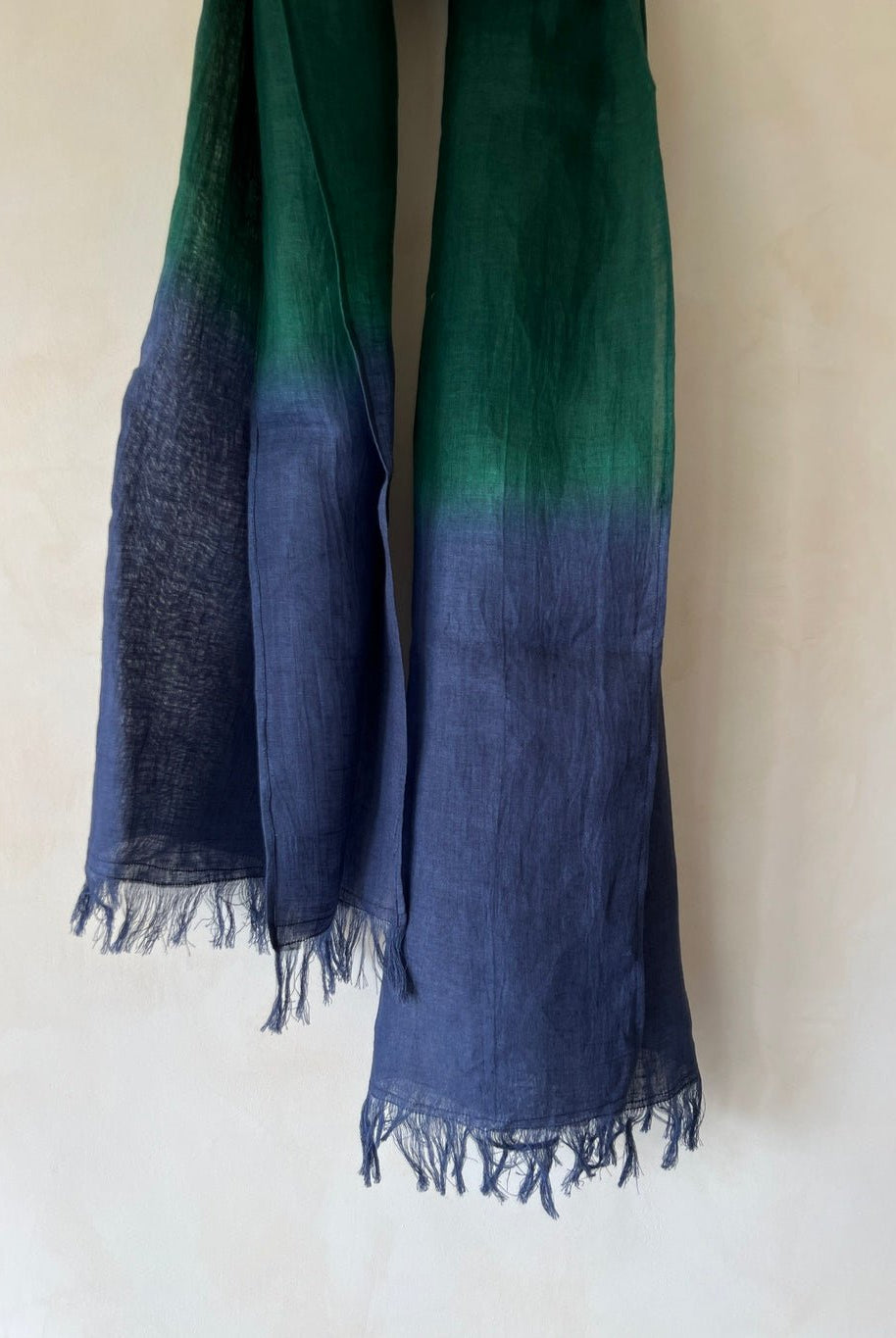 Ever Green Ombre Stole - CiceroniScarvesPaeony