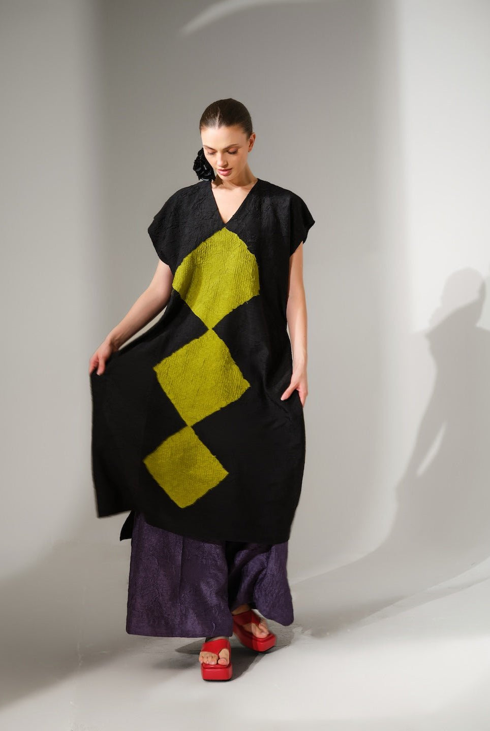 Facet Tunic - Lime - CiceroniTunicsStoique