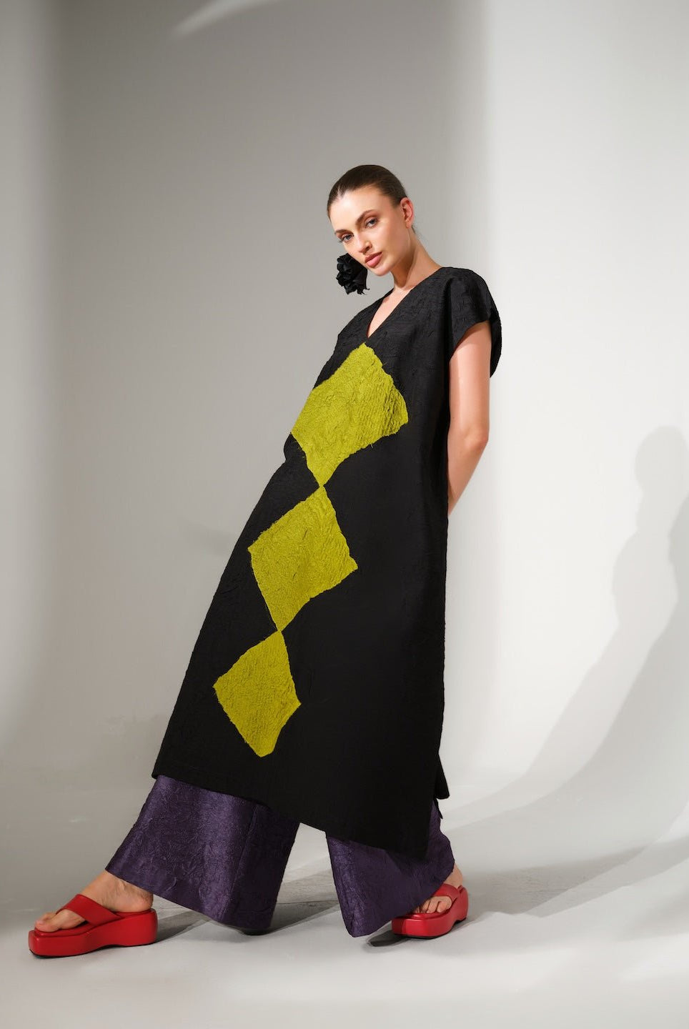 Facet Tunic - Lime - CiceroniTunicsStoique