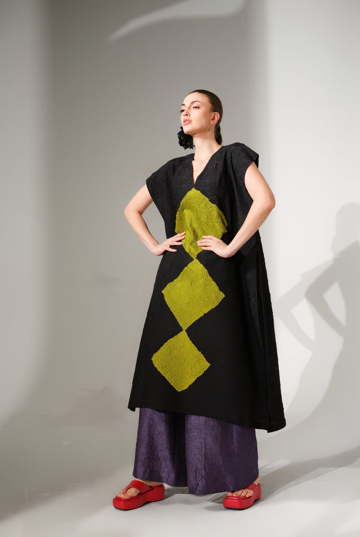 Facet Tunic - Lime - CiceroniTunicsStoique