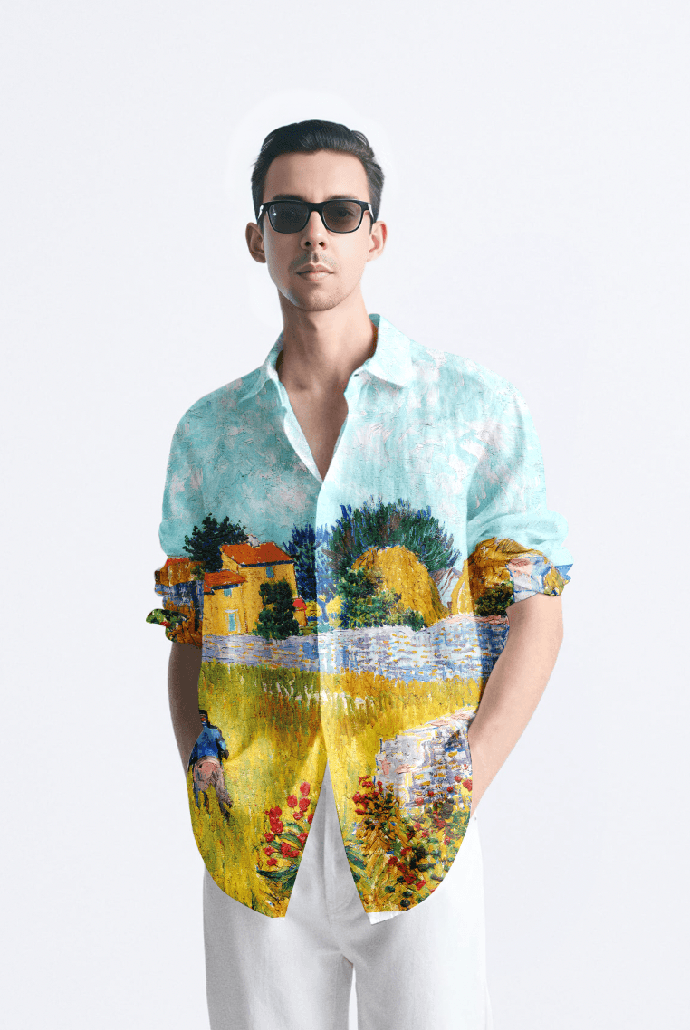 Farmhouse in Provence Shirt Men - RTS - CiceroniUnisex ShirtsNaymish